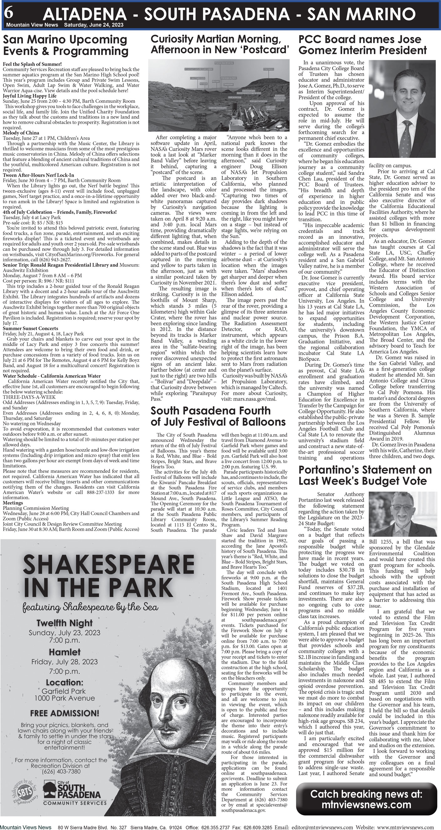 MVNews this week:  Page 6