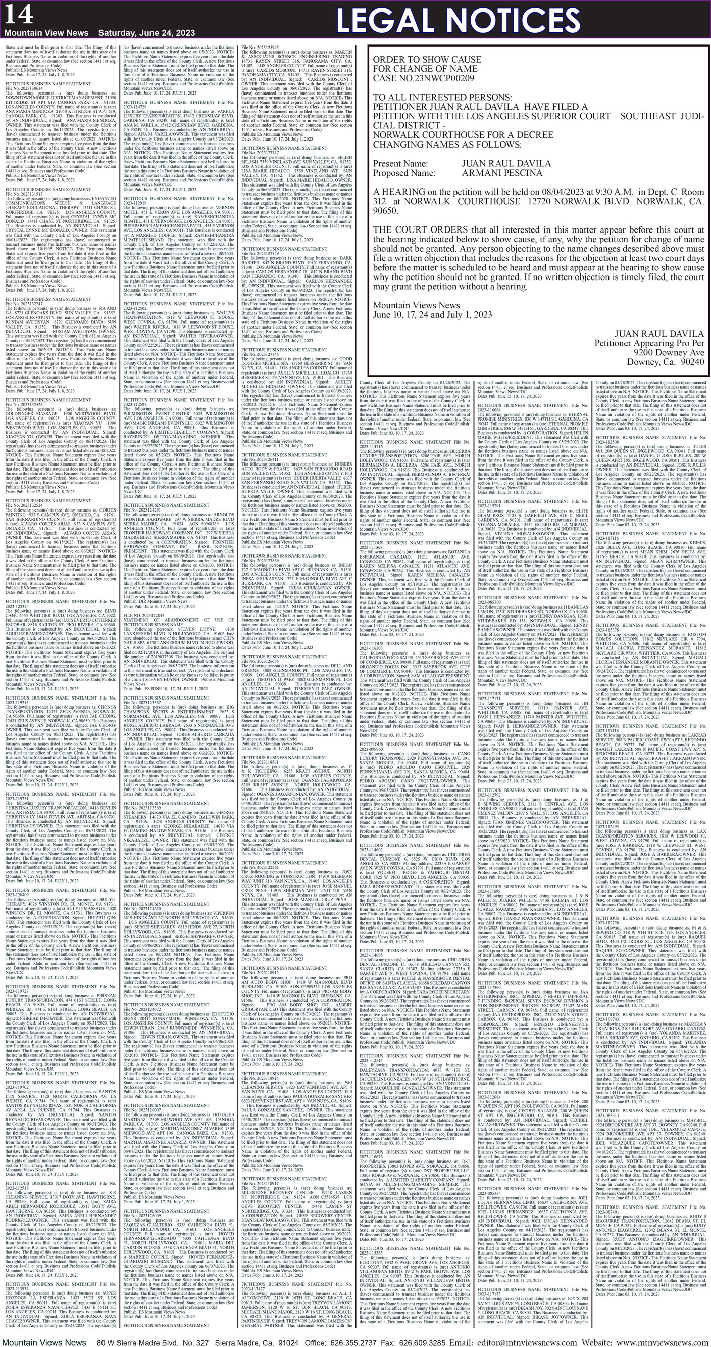 MVNews this week:  Page 14