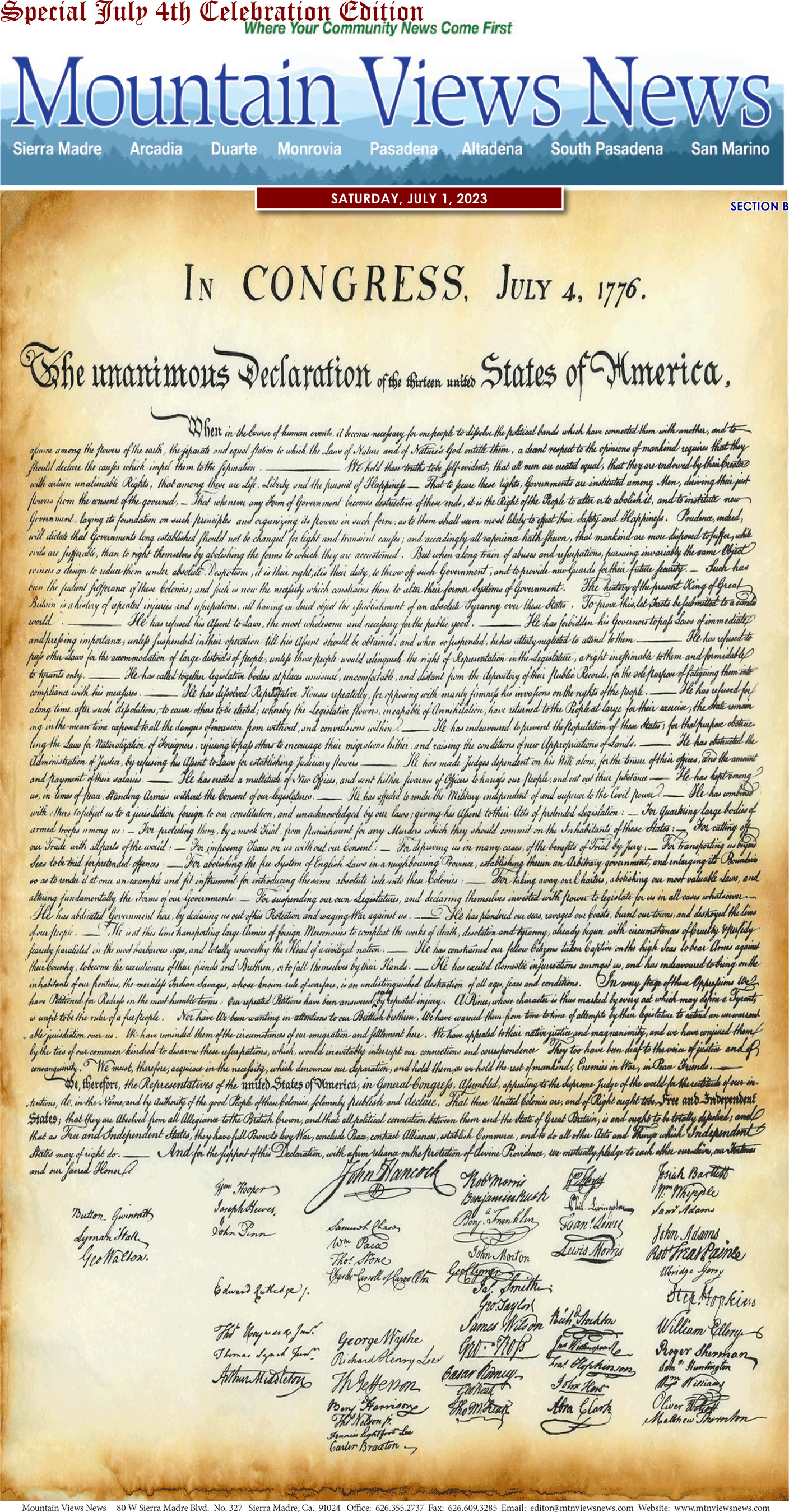 MVNews this week:  Page B:1