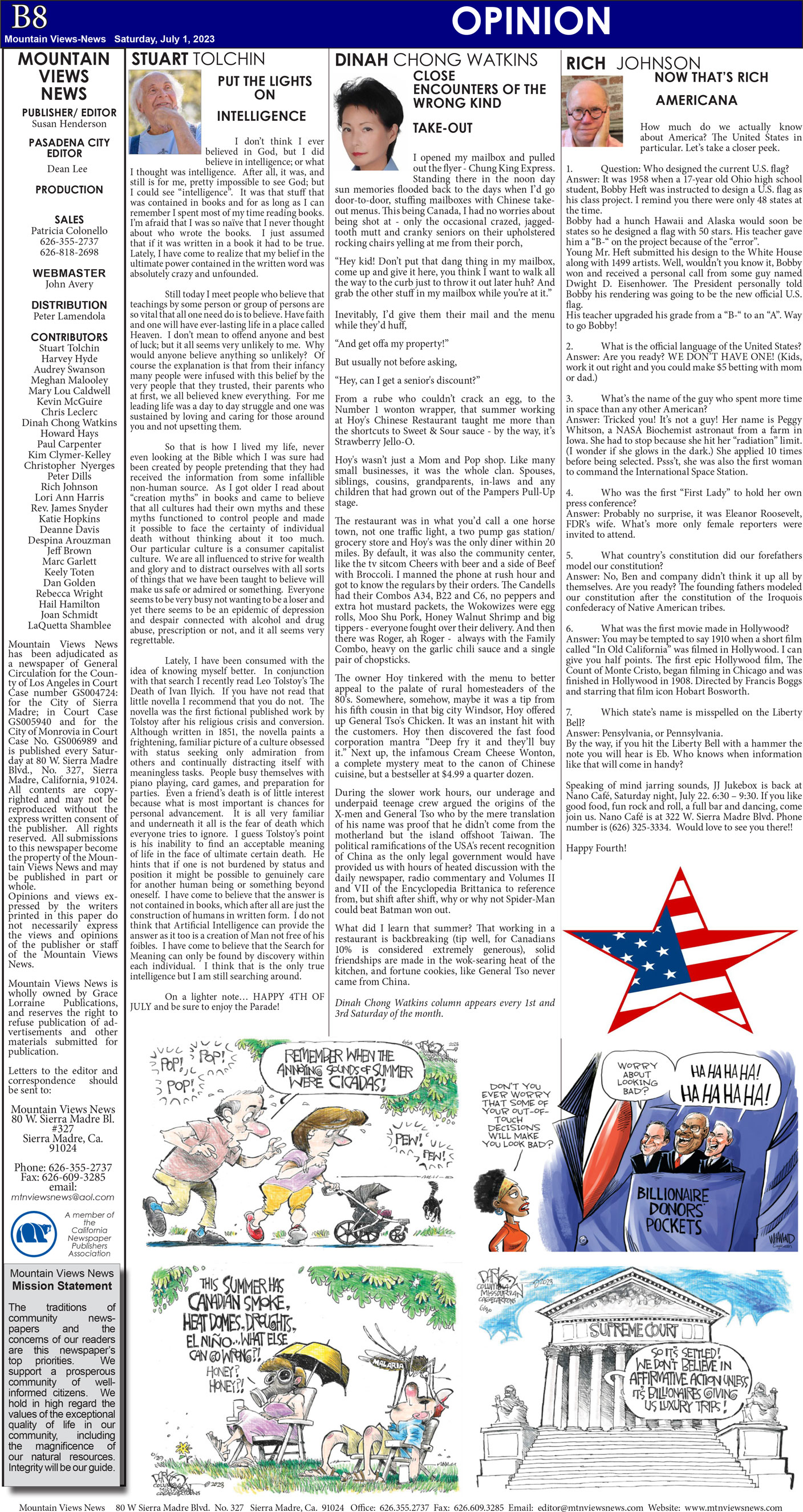 MVNews this week:  Page B:8