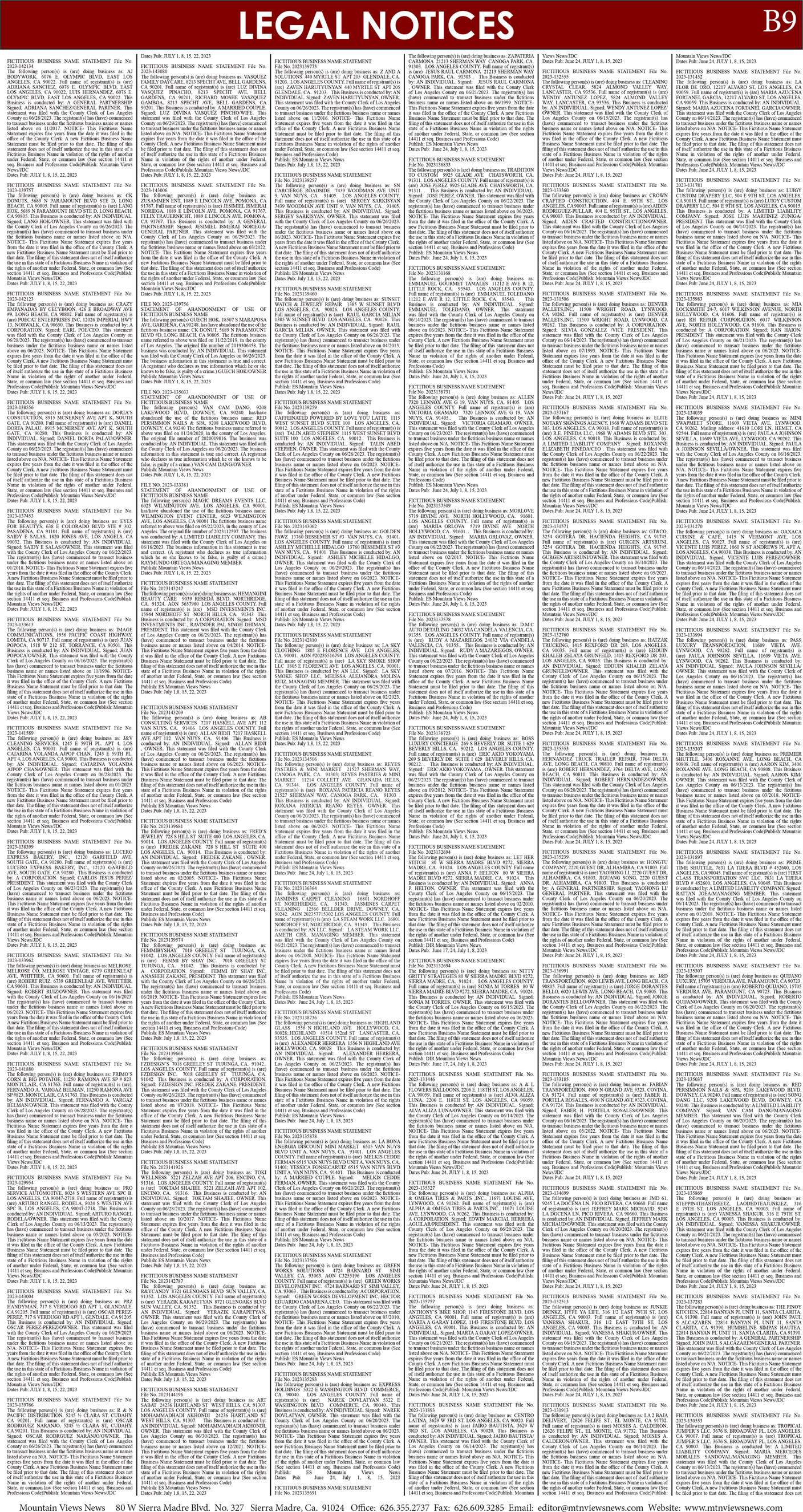 MVNews this week:  Page B:9