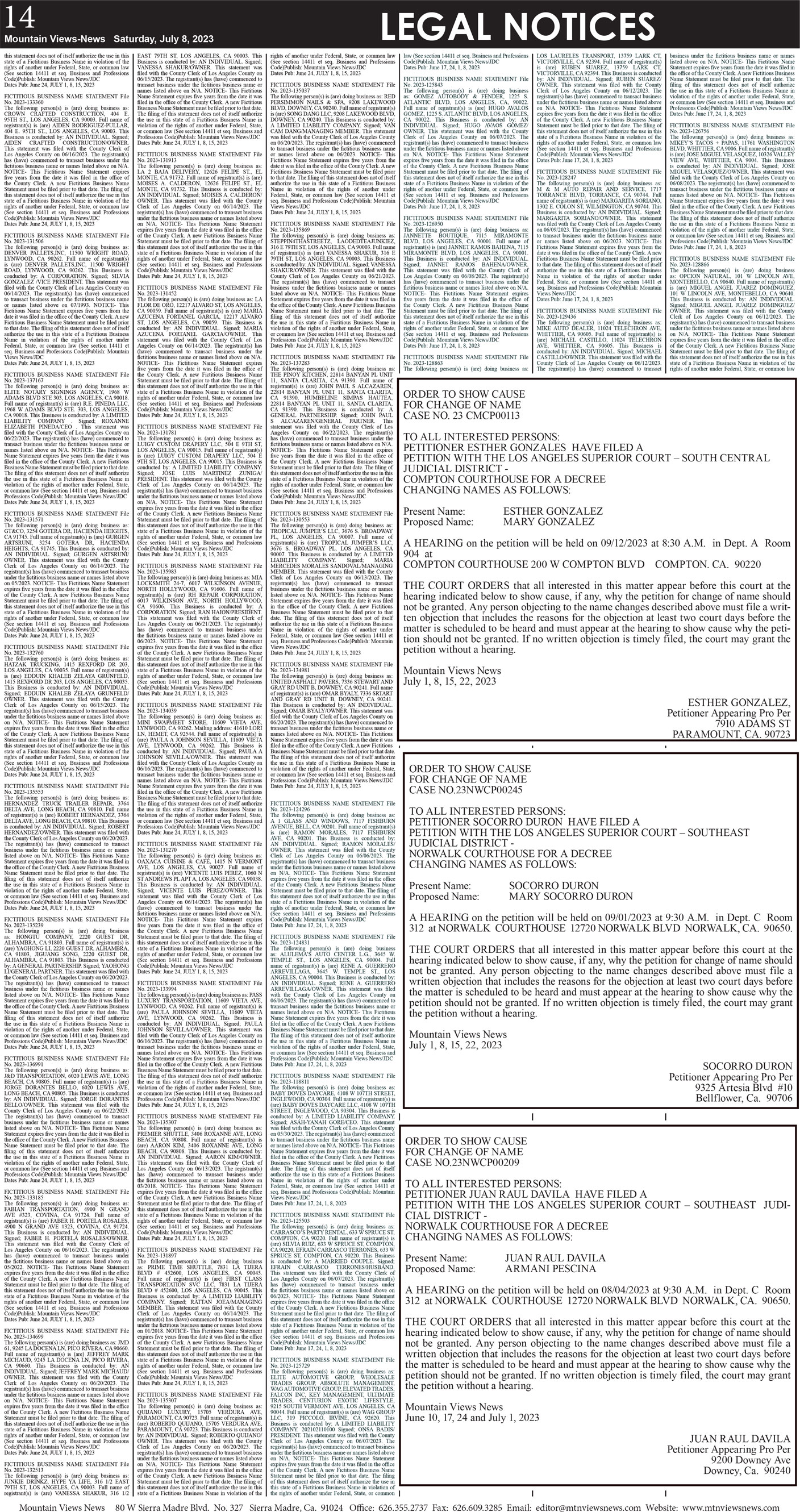 MVNews this week:  Page 14