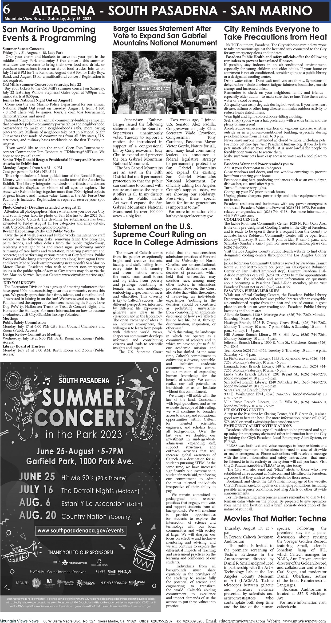 MVNews this week:  Page 6