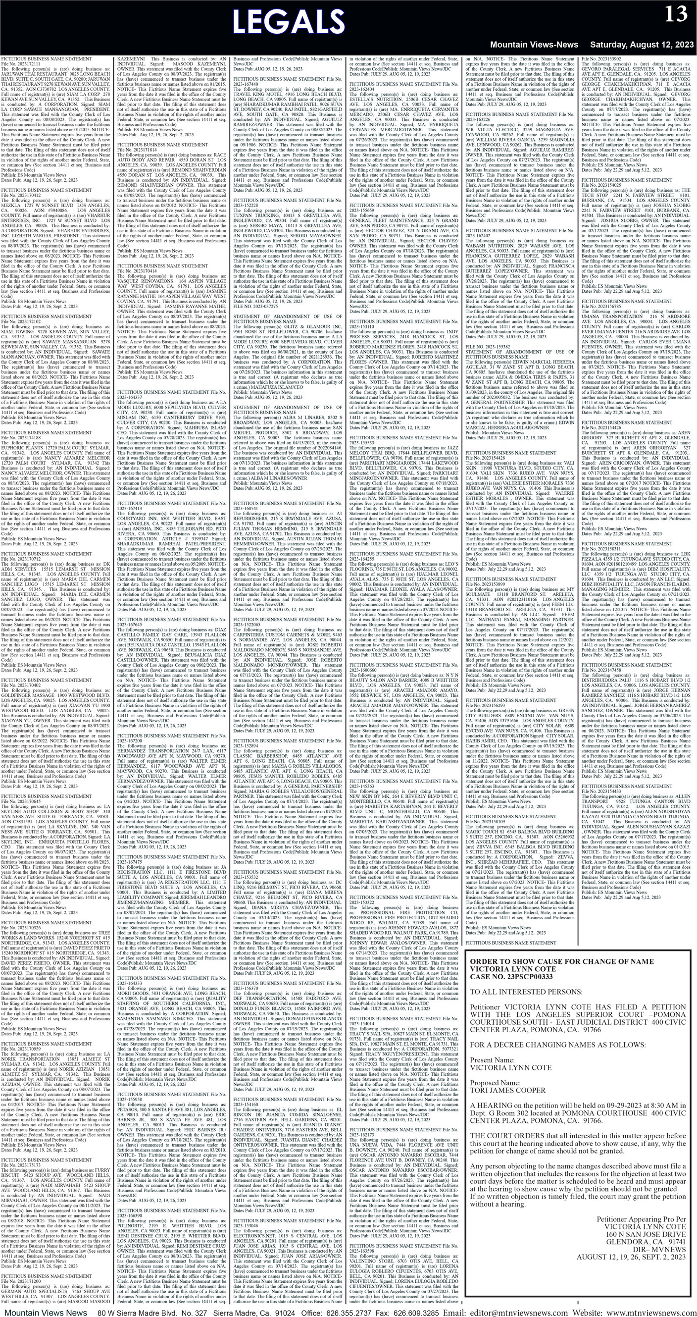 MVNews this week:  Page 13