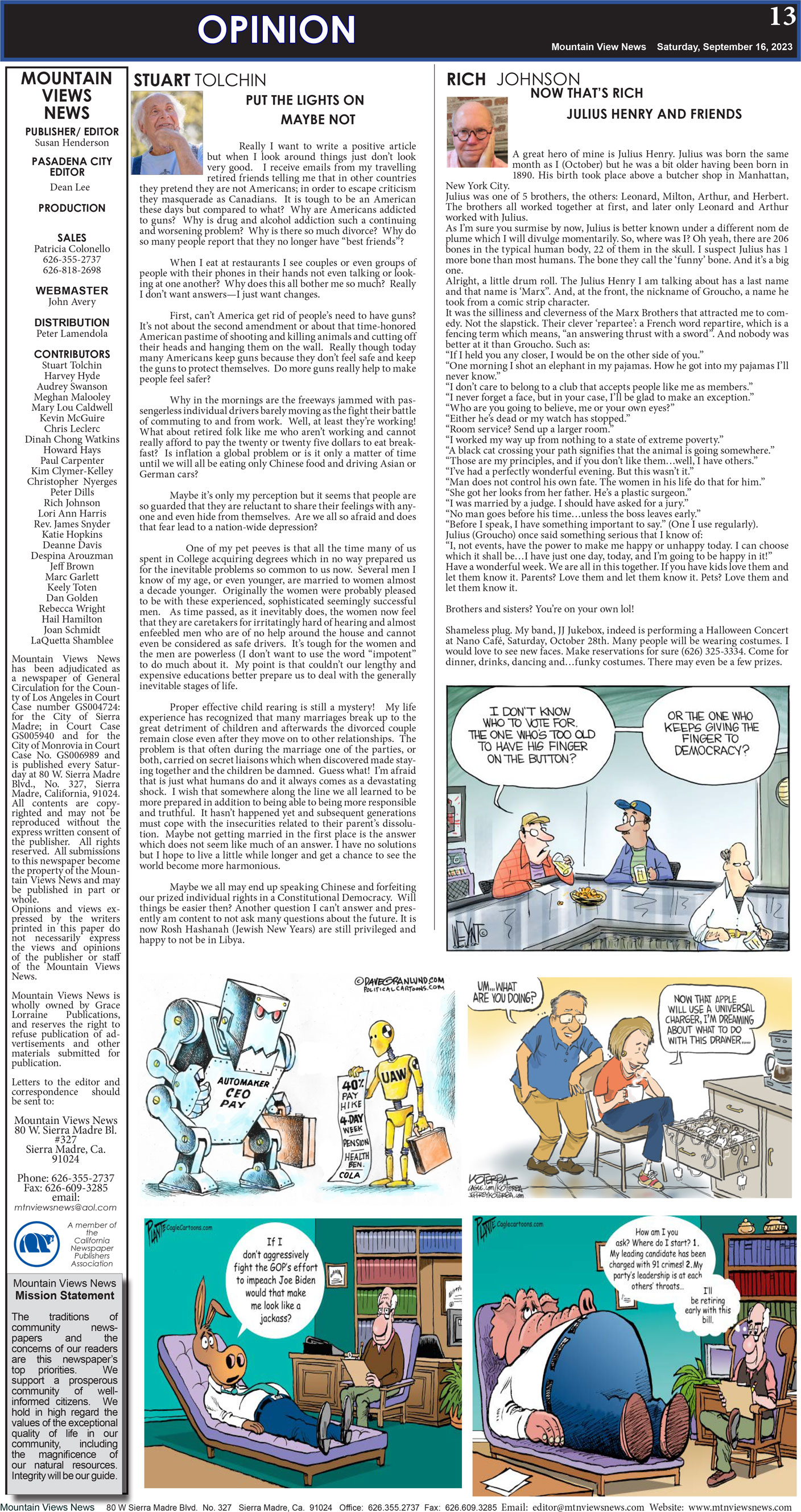 MVNews this week:  Page 13