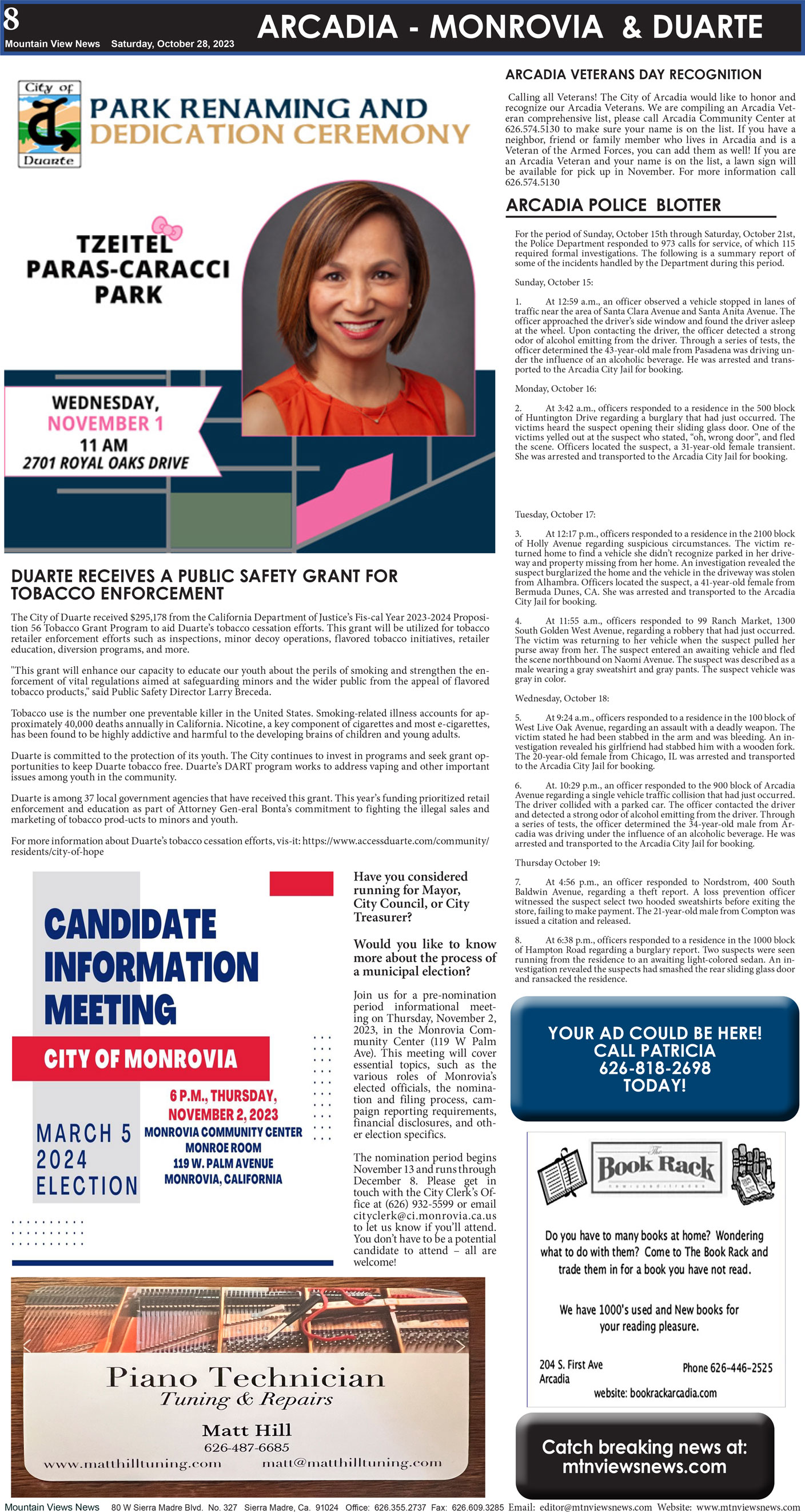 MVNews this week:  Page 8