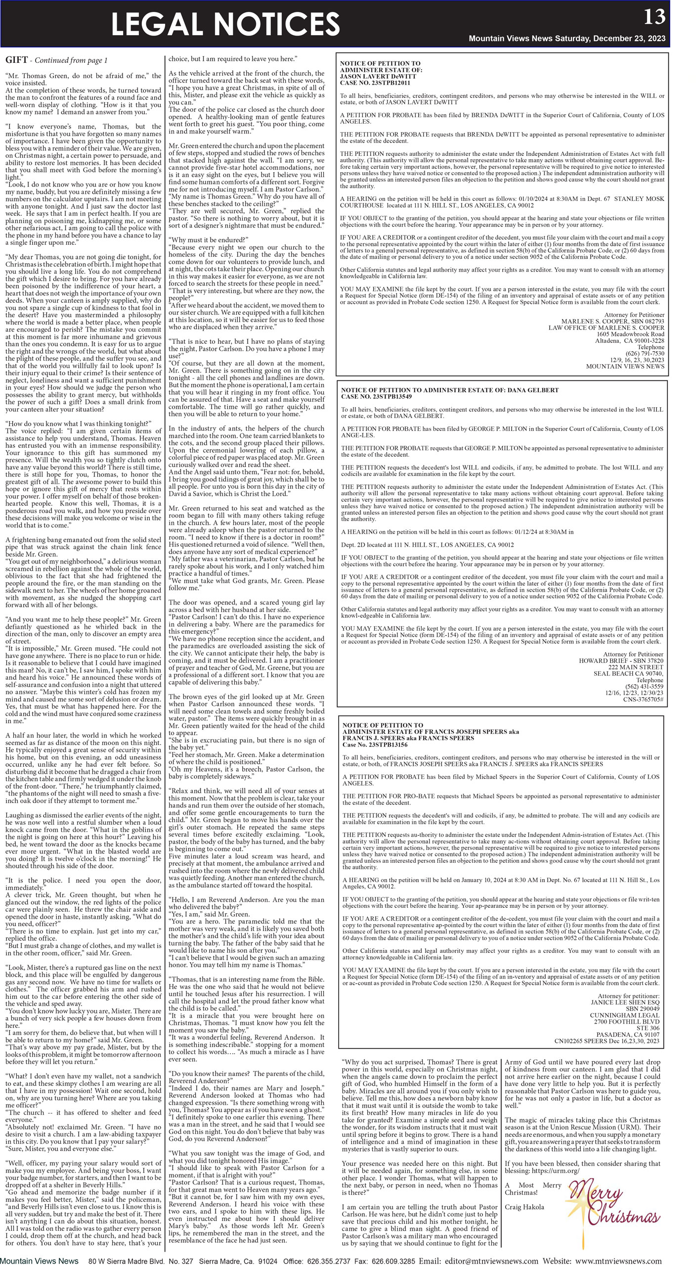 MVNews this week:  Page 13