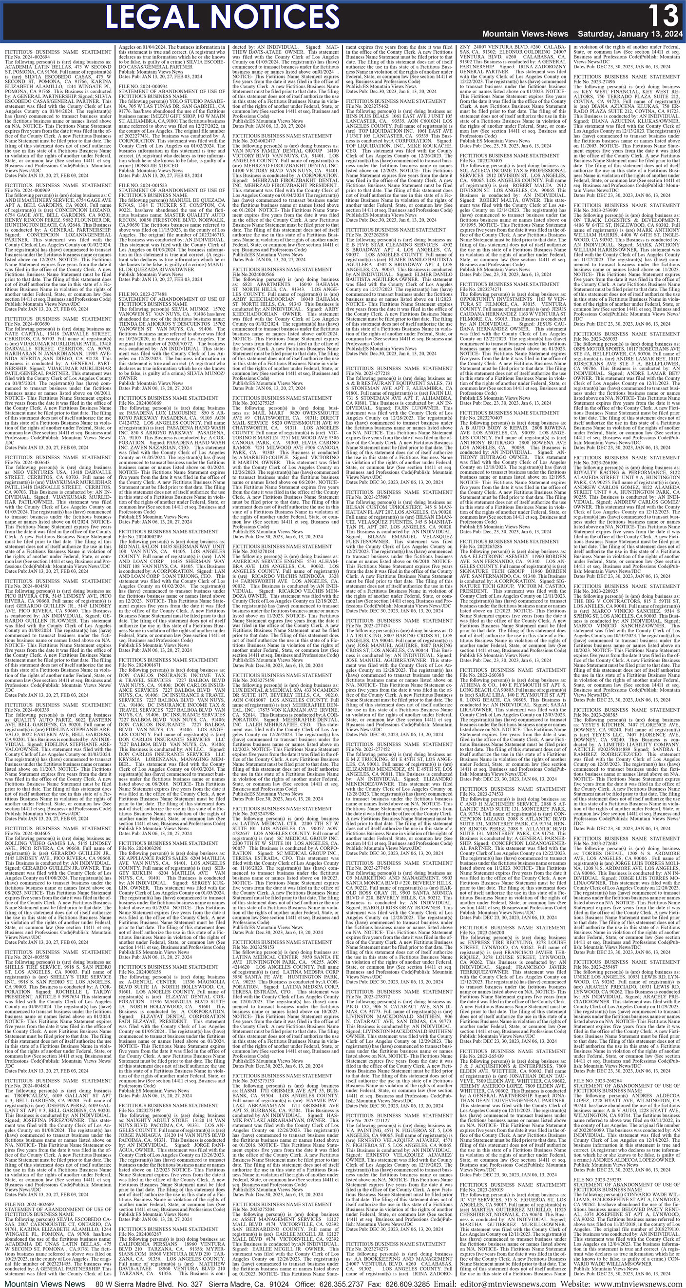 MVNews this week:  Page 13