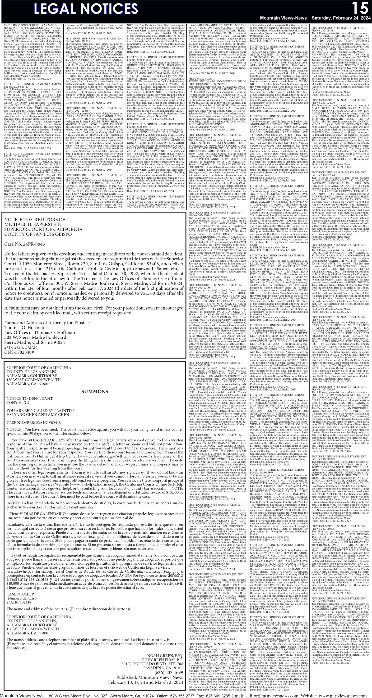 MVNews this week: Page 15