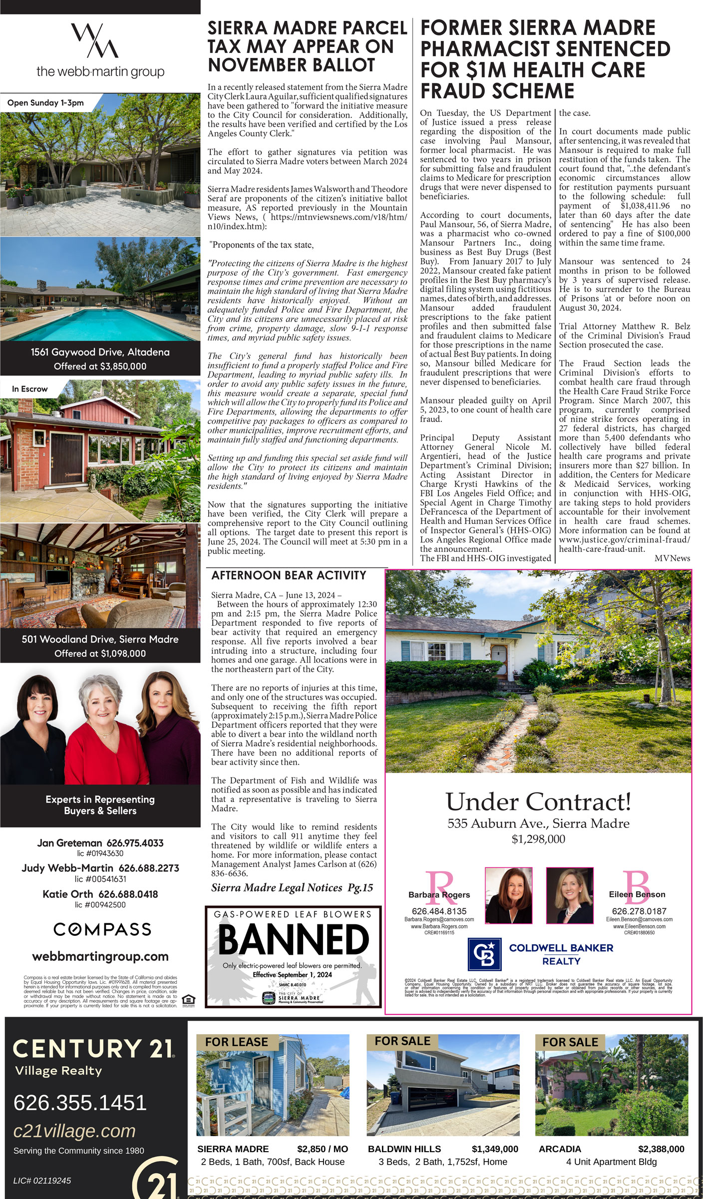 MVNews this week:  Page 1