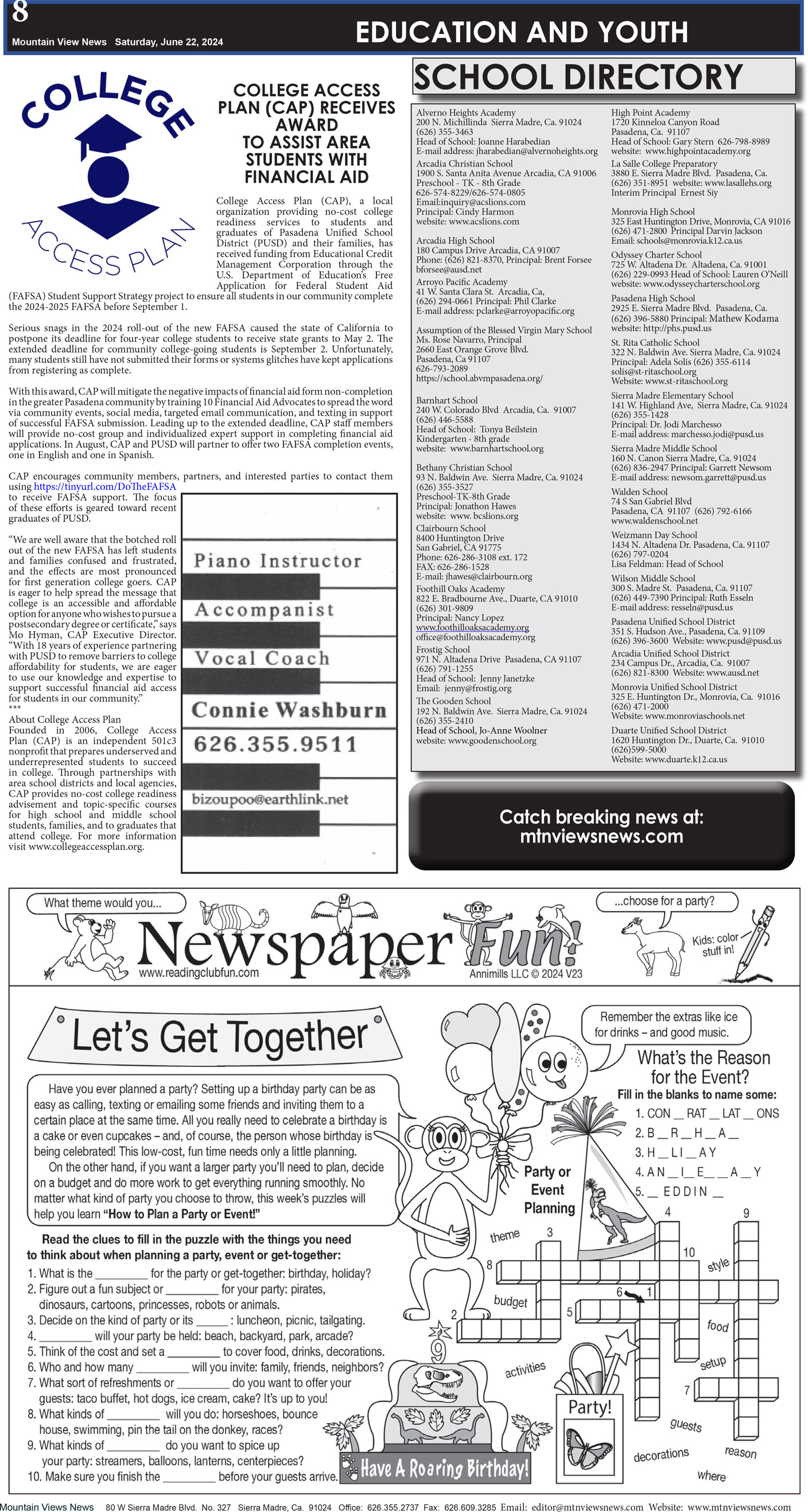 MVNews this week:  Page 8