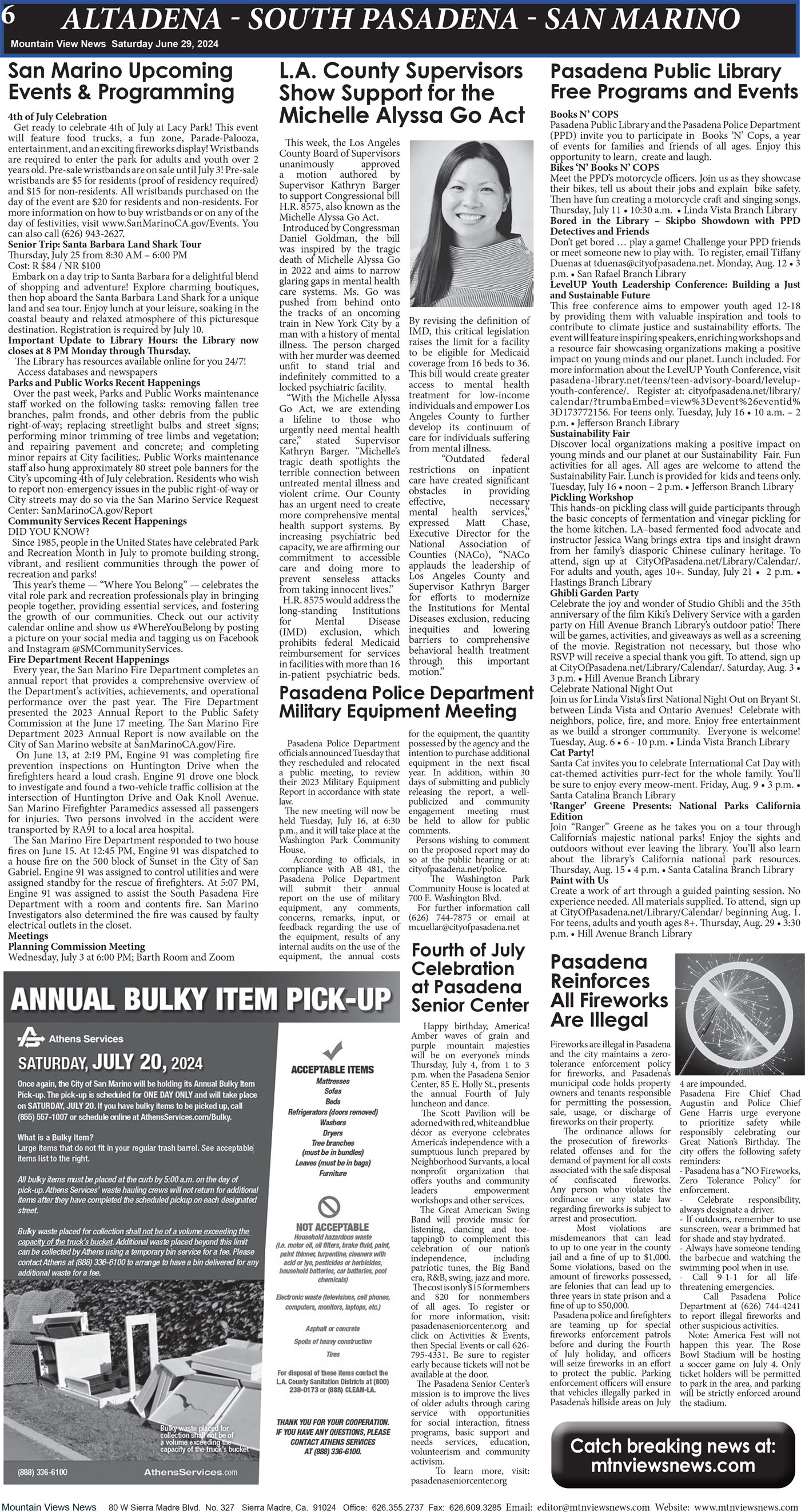 MVNews this week:  Page 6