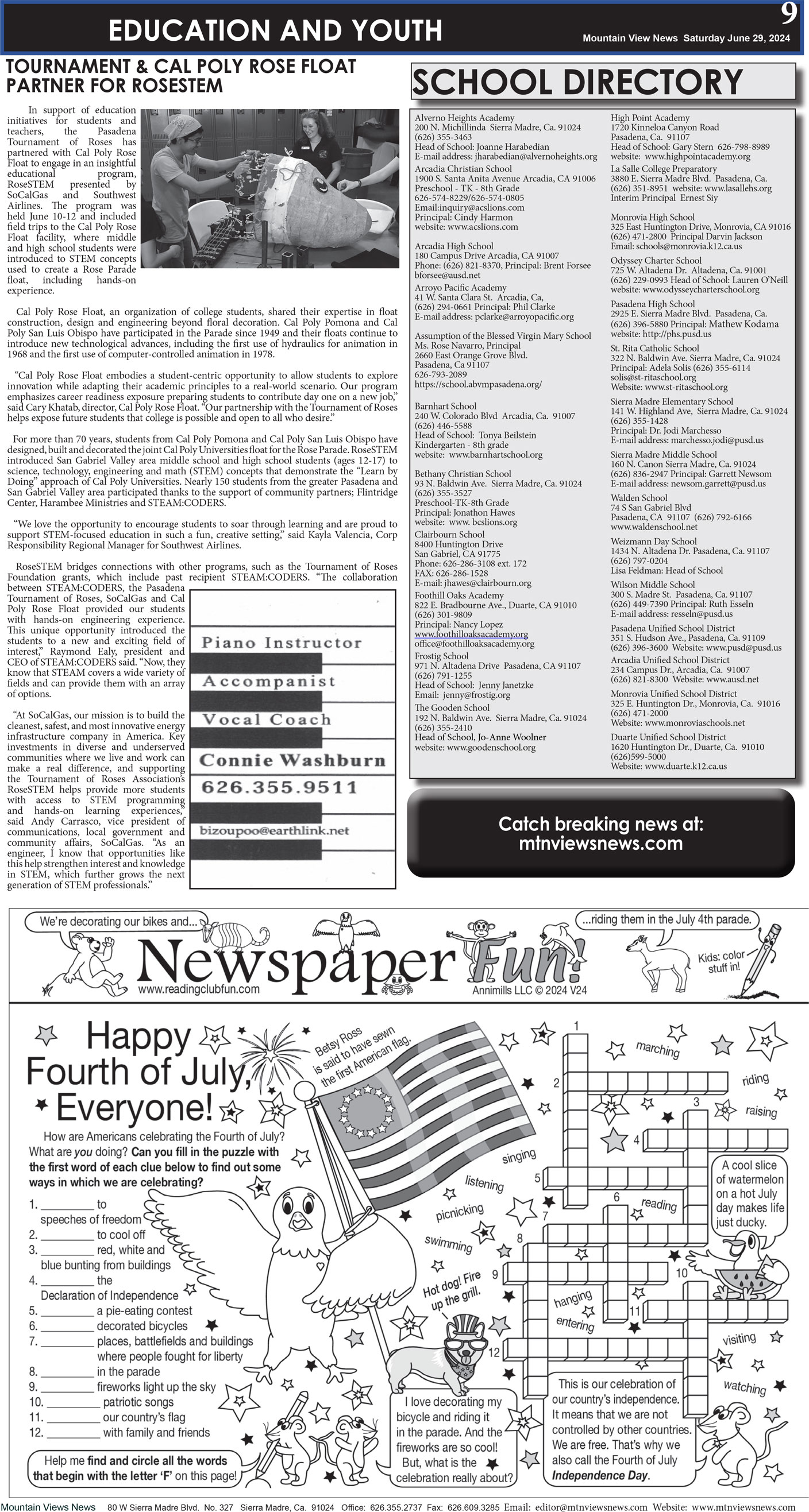 MVNews this week:  Page 9