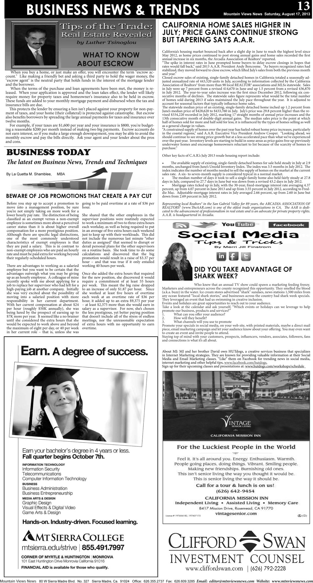 MVNews this week:  Page 13