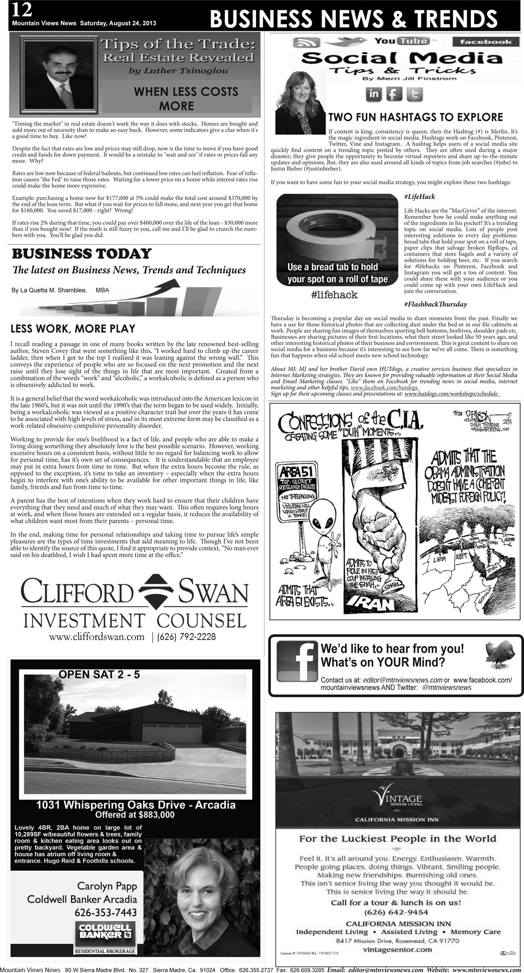 MVNews this week:  Page 12