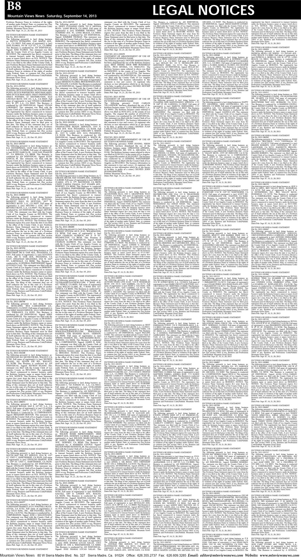 MVNews this week:  Page B:8