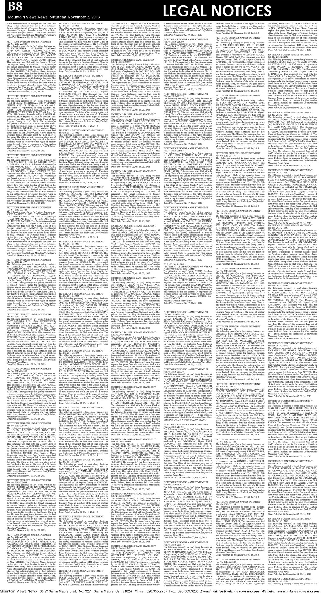 MVNews this week:  Page B:8