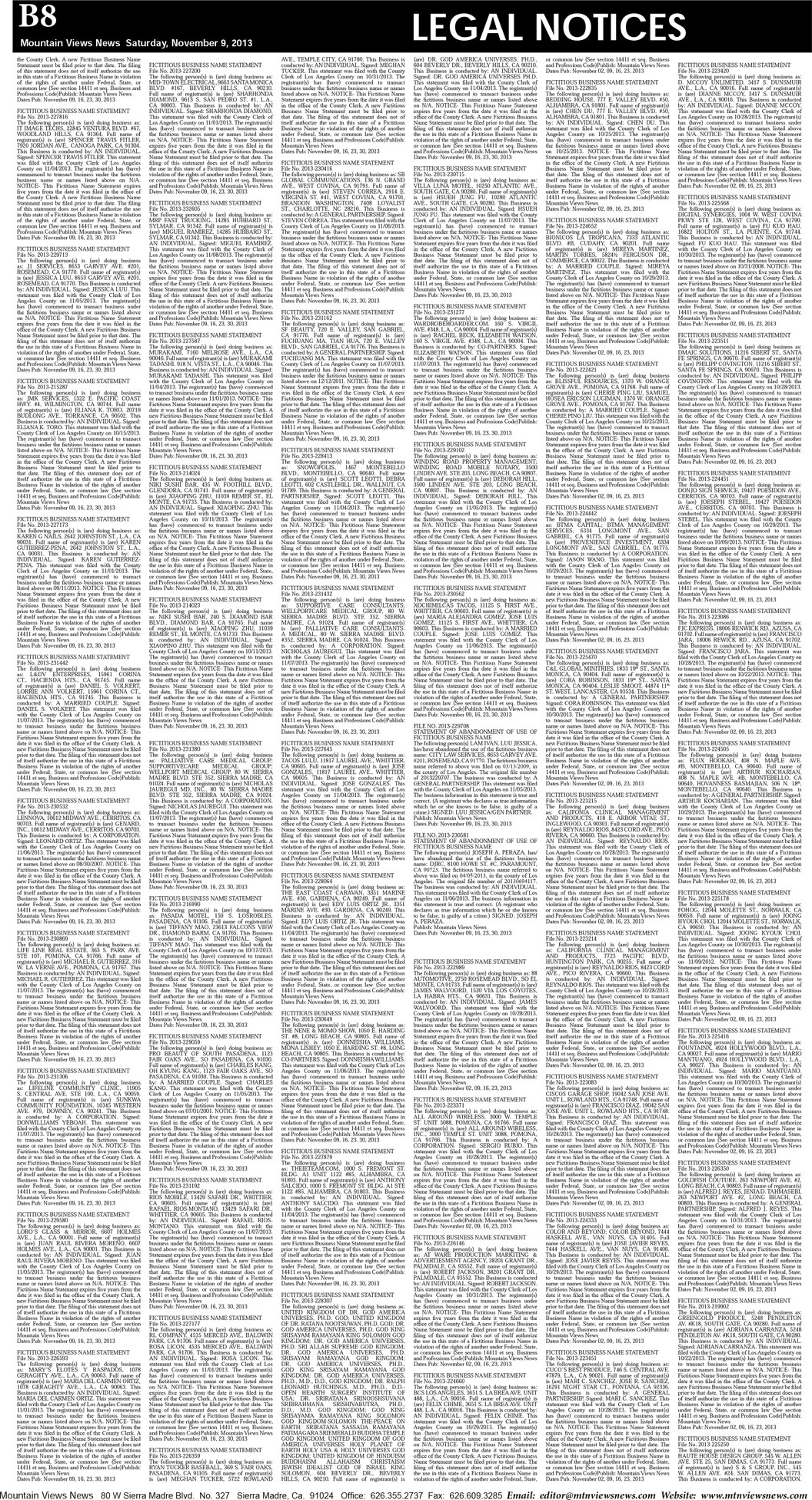 MVNews this week:  Page B:8