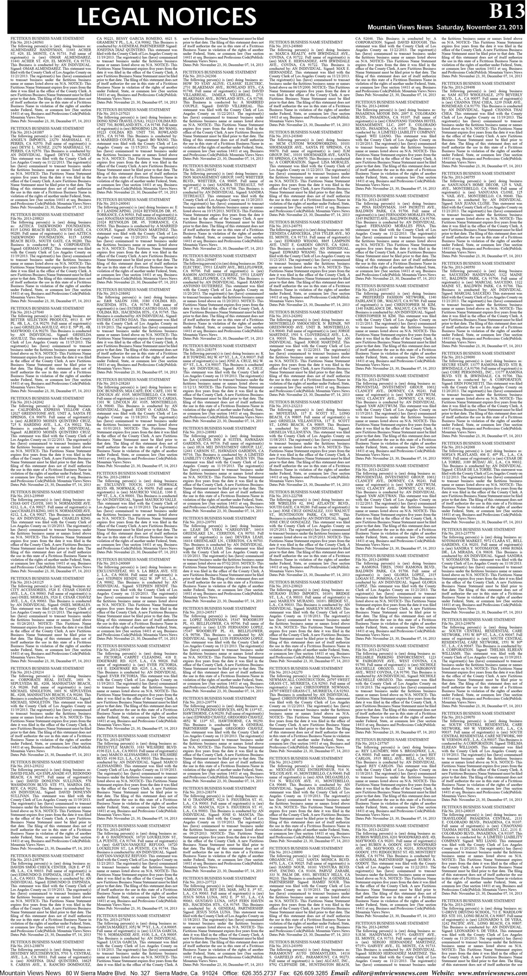 MVNews this week:  Page B:13