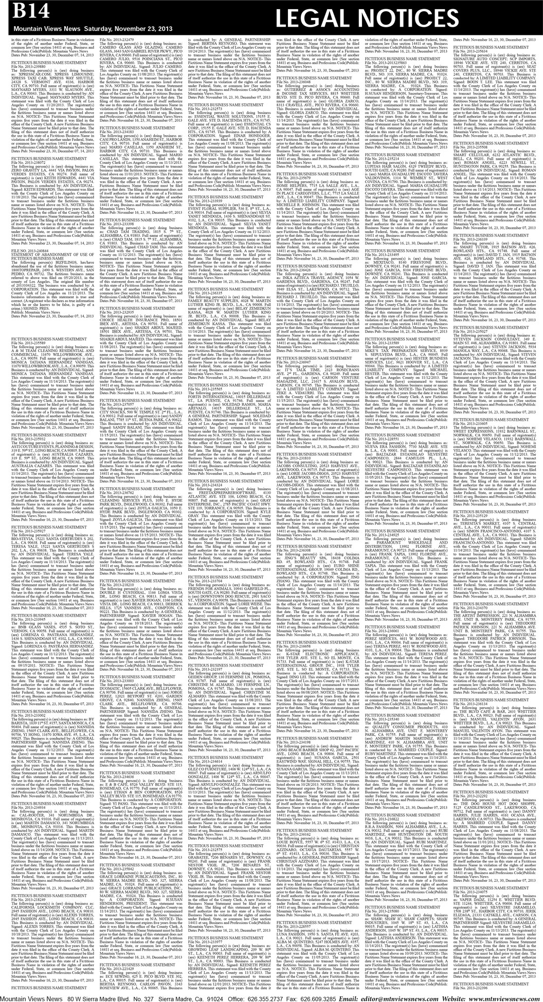 MVNews this week:  Page B:14