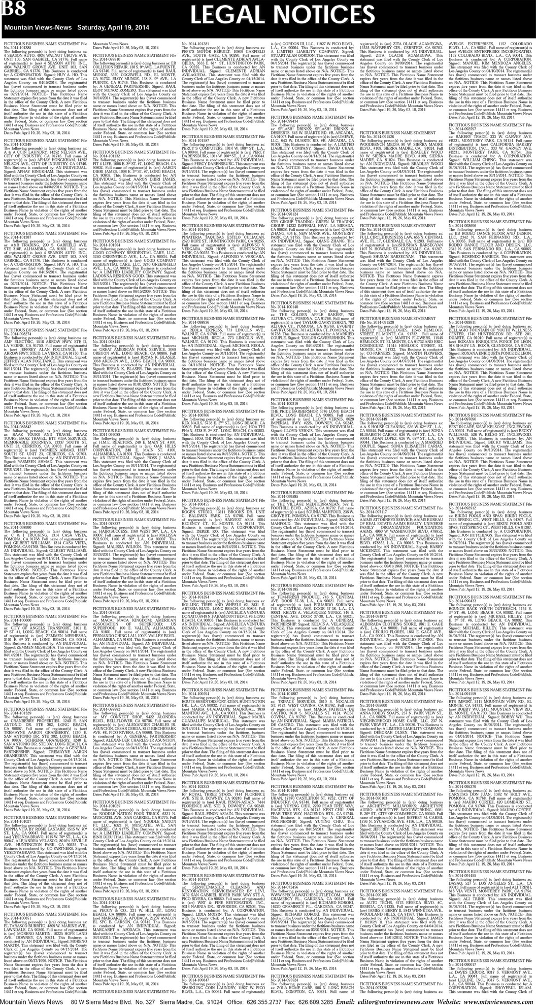 MVNews this week:  Page B:8