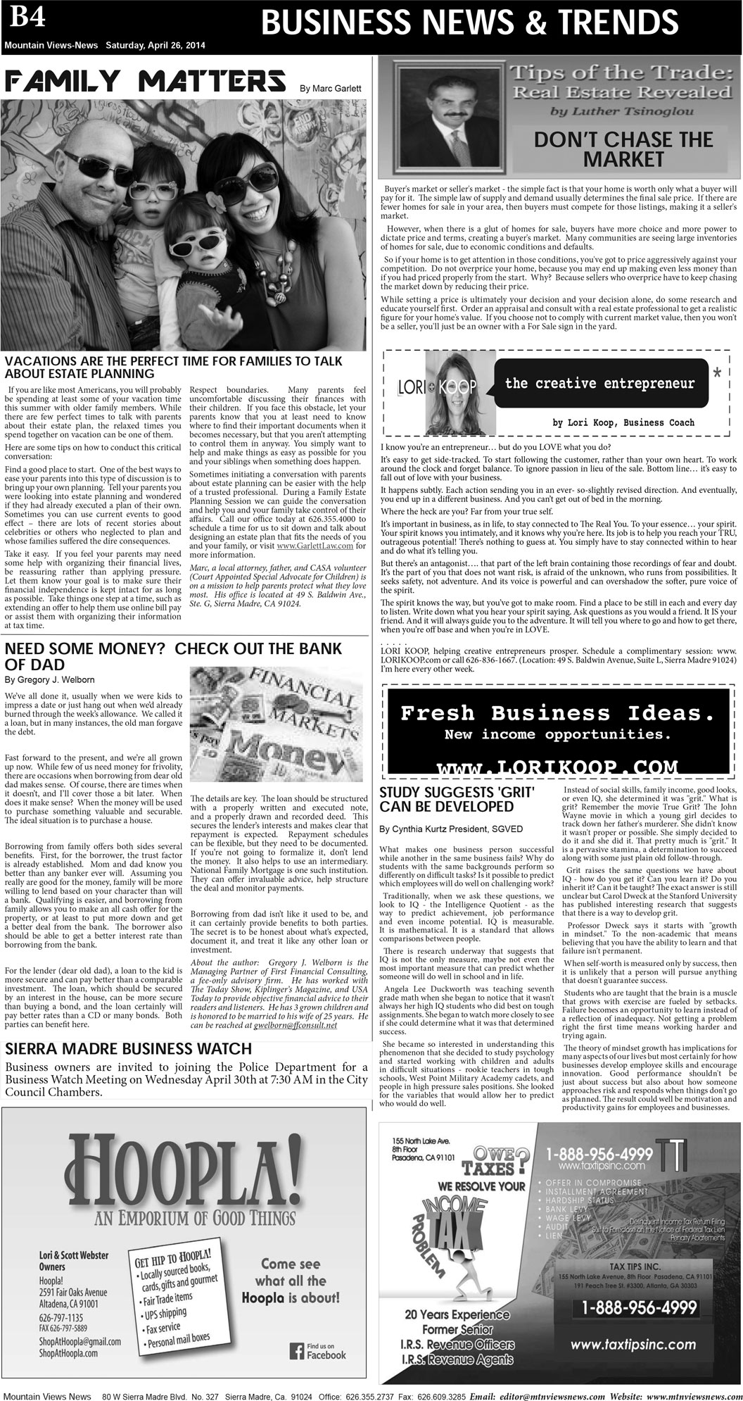 MVNews this week:  Page B:4