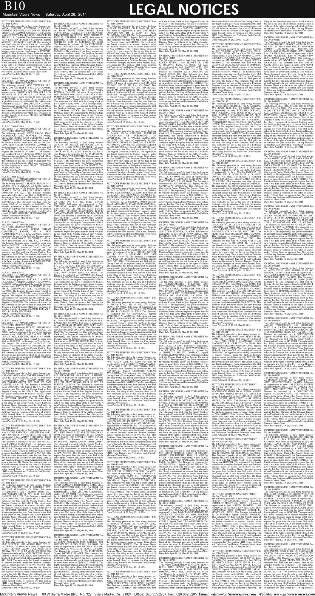 MVNews this week:  Page B:10