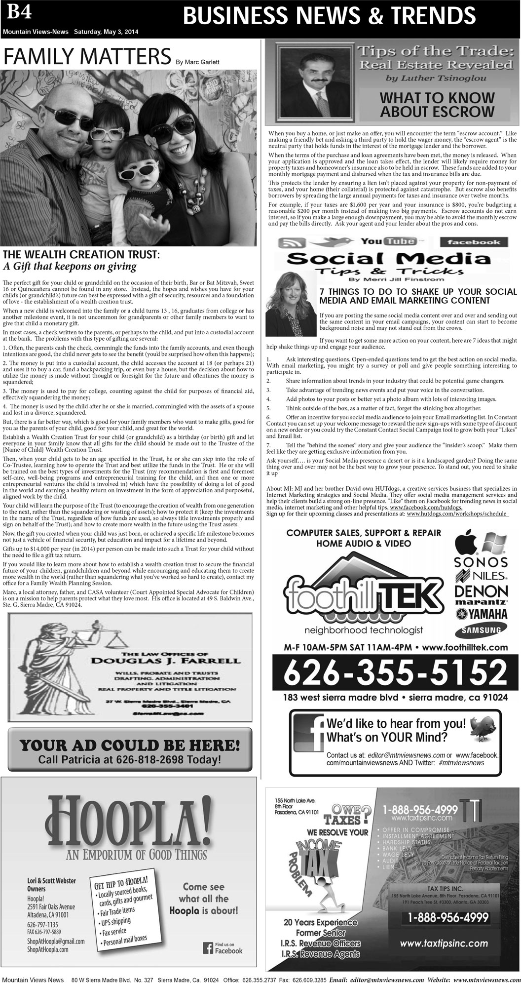 MVNews this week:  Page B:4