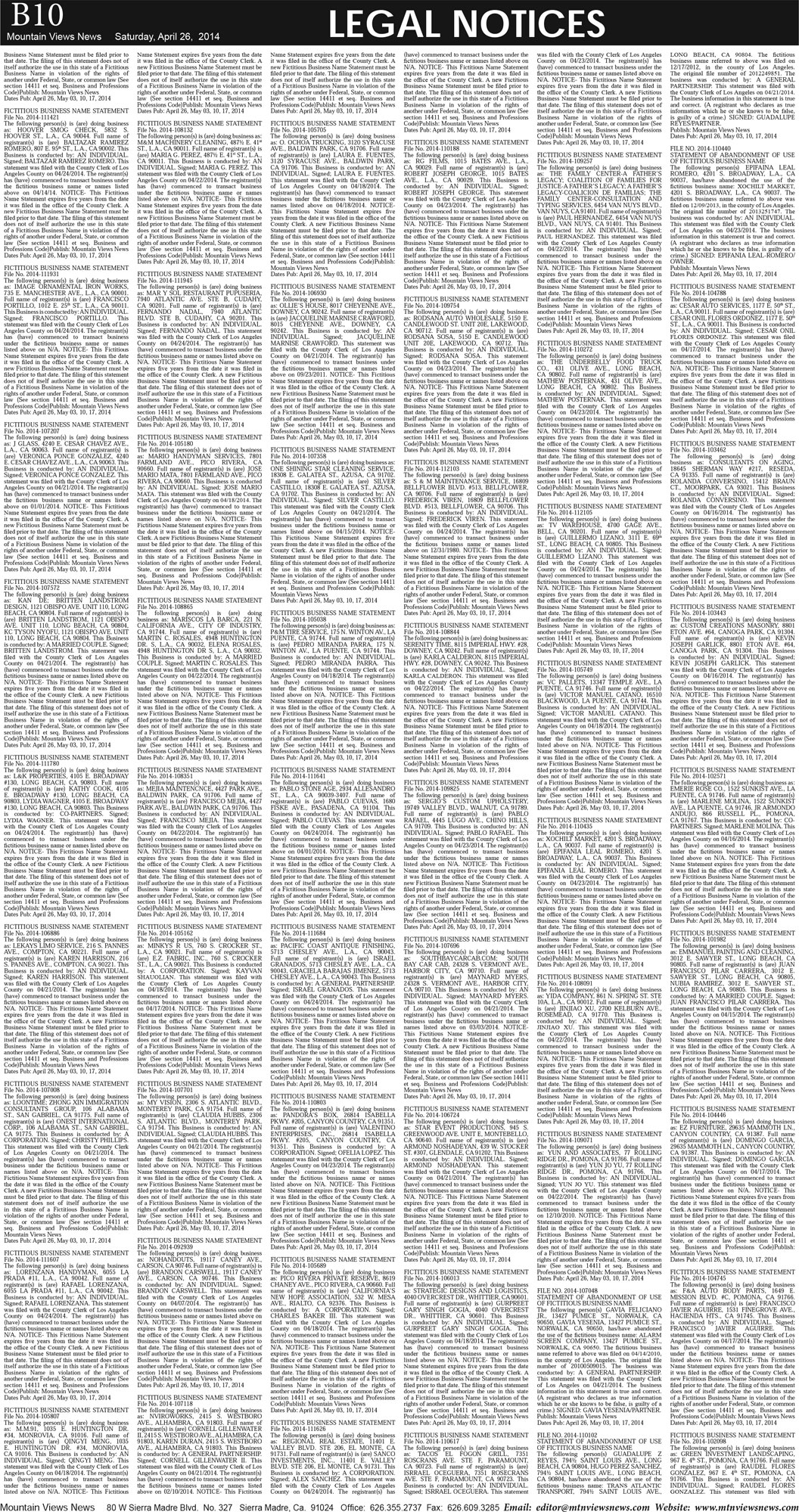 MVNews this week:  Page B:10