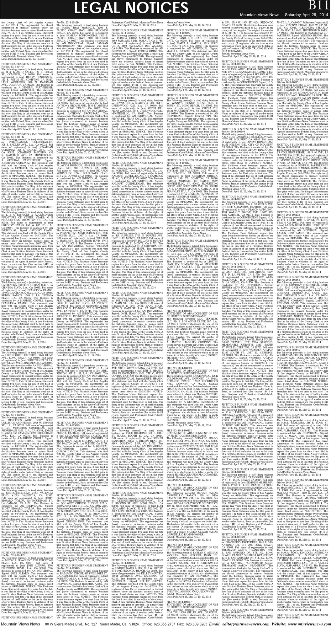 MVNews this week:  Page B:11