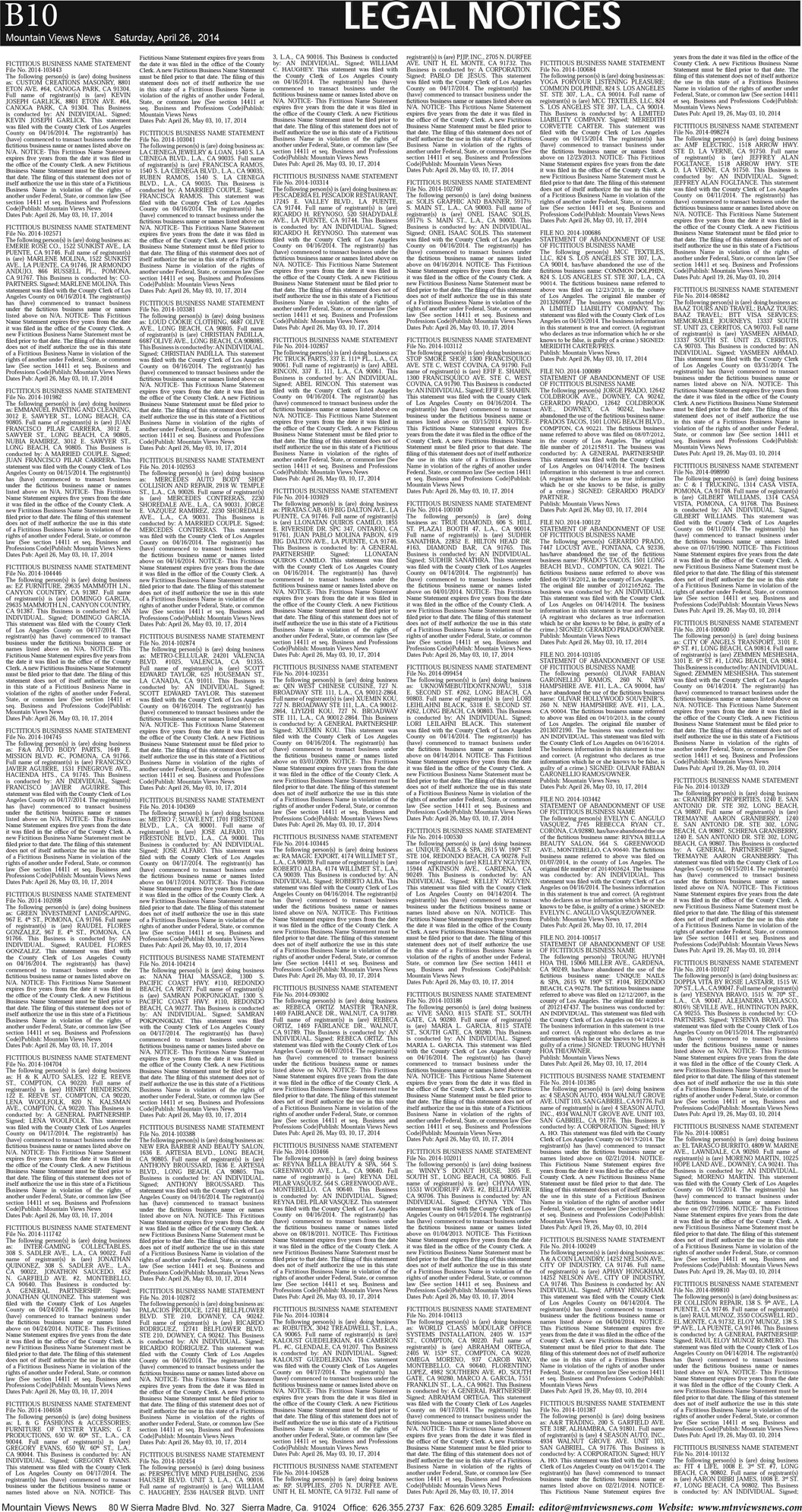 MVNews this week:  Page B:10