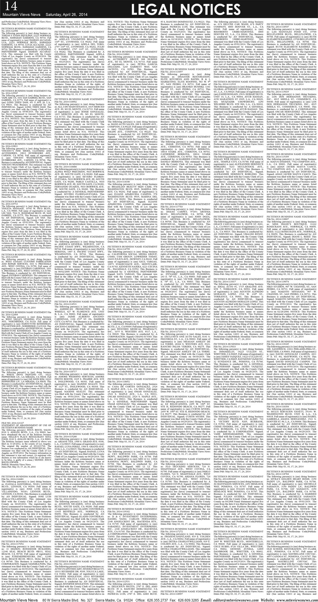 MVNews this week:  Page 14