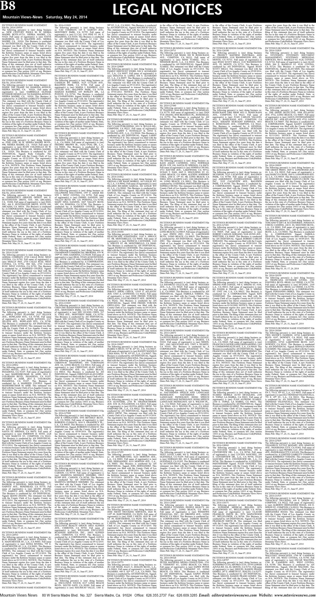 MVNews this week:  Page B:8