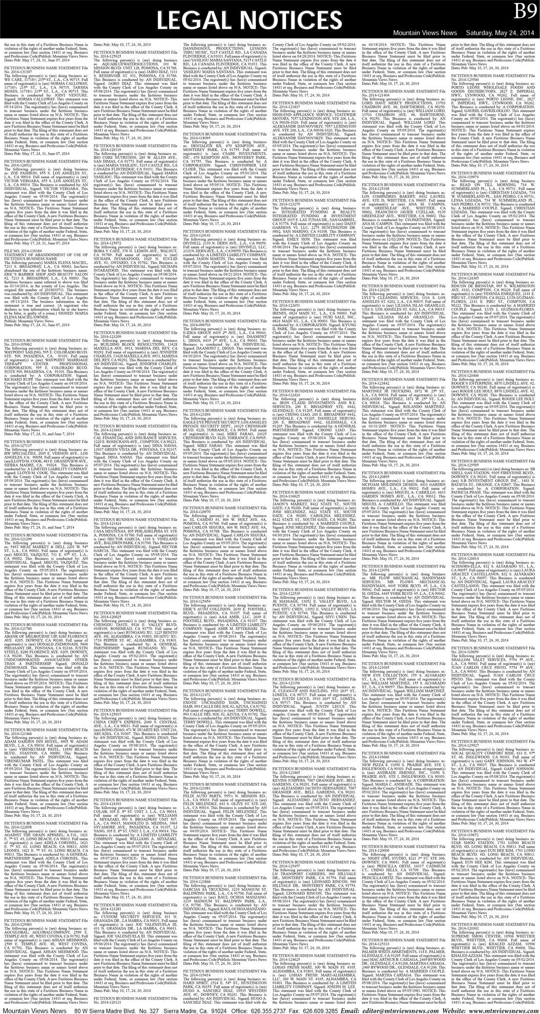 MVNews this week:  Page B:9