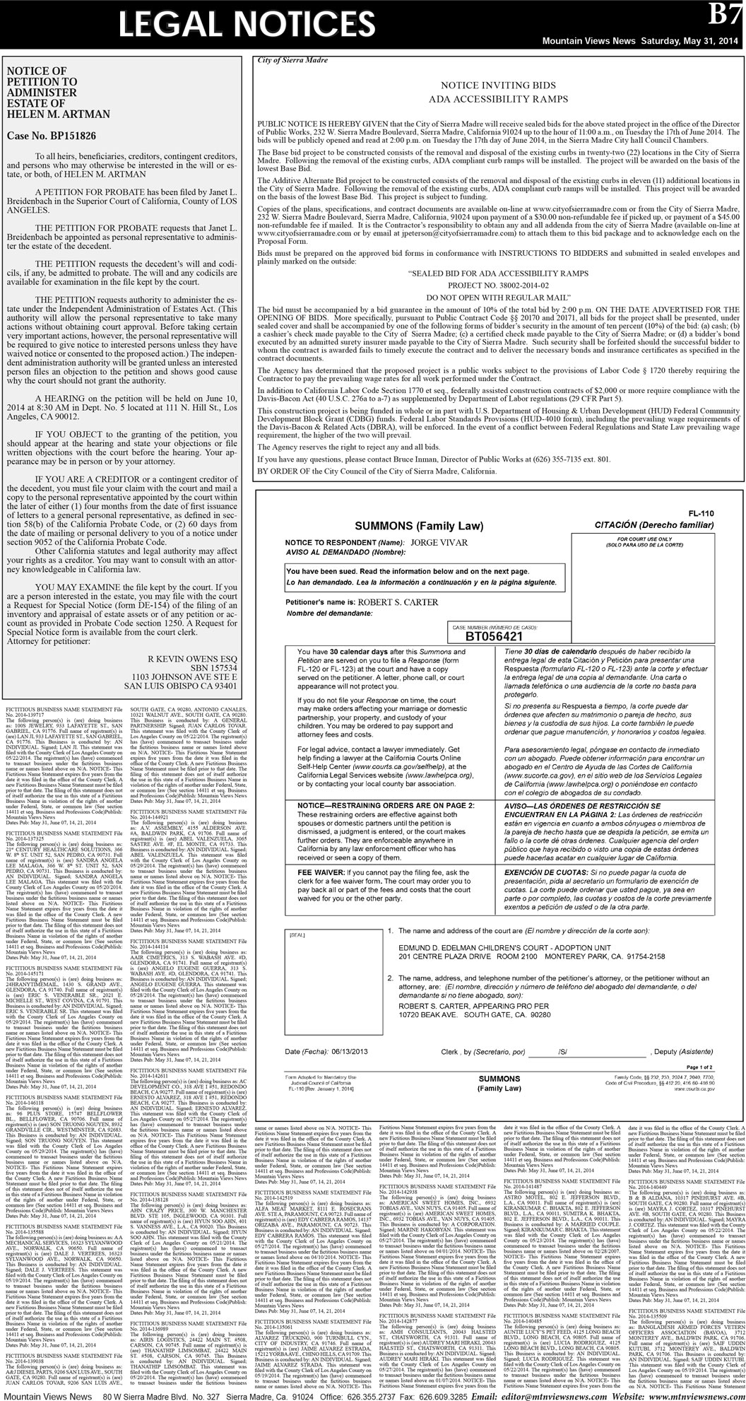 MVNews this week:  Page B:7