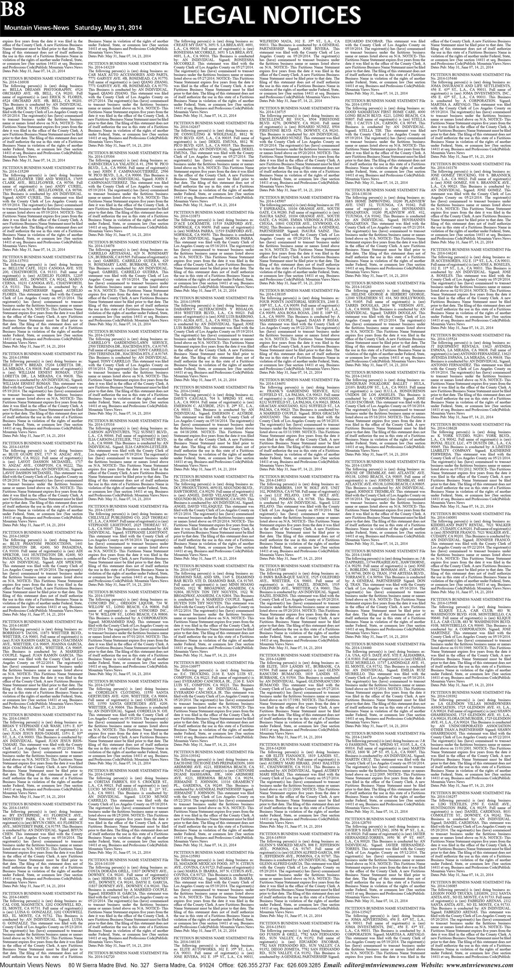 MVNews this week:  Page B:8