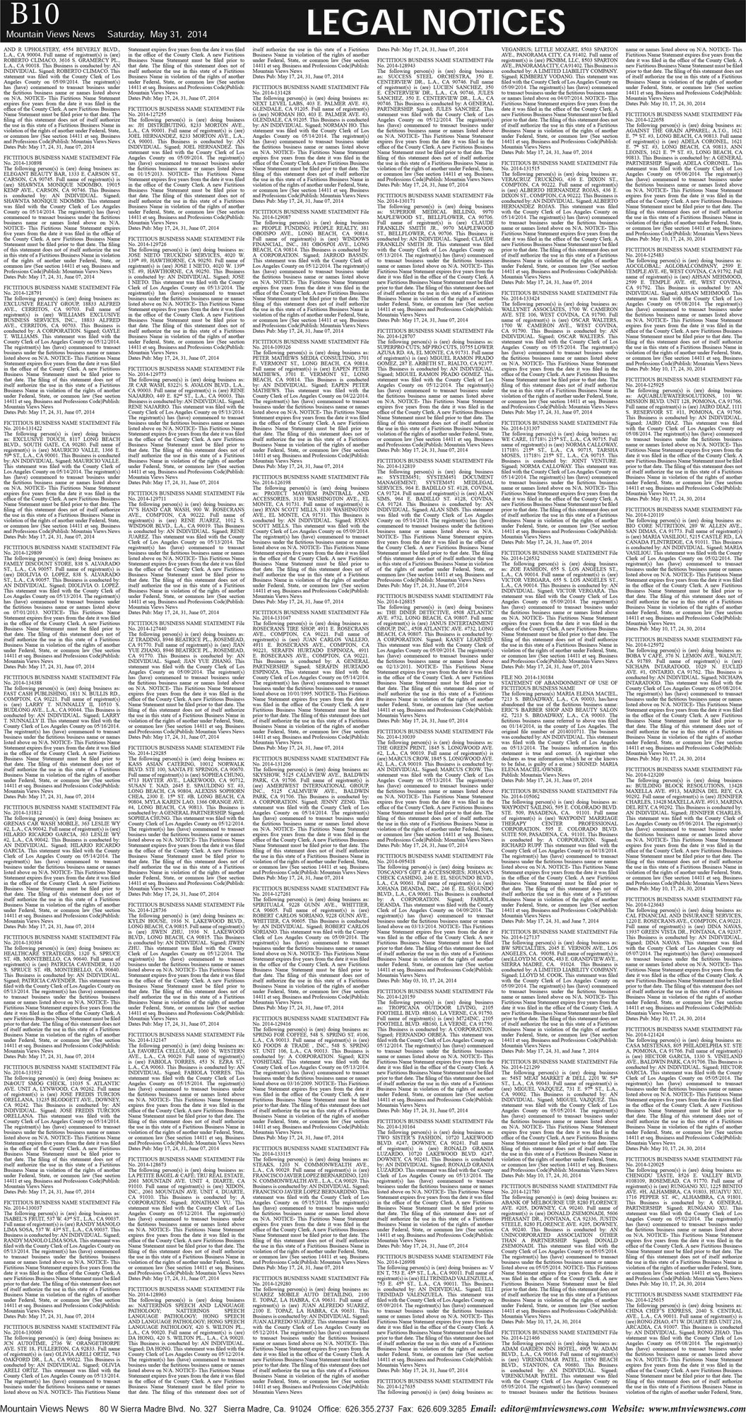 MVNews this week:  Page B:10