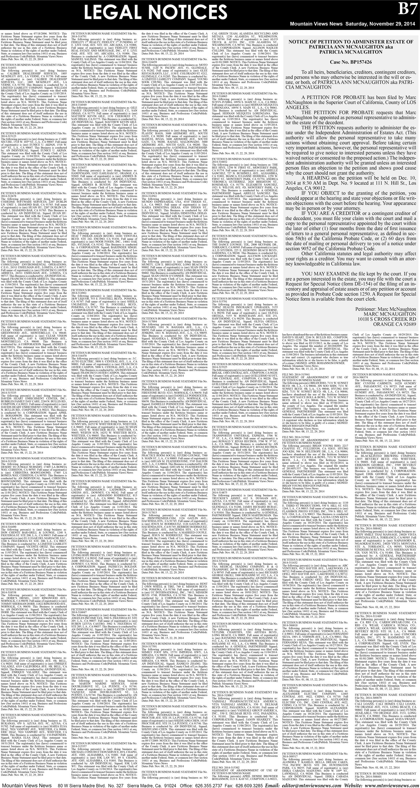 MVNews this week:  Page B:7