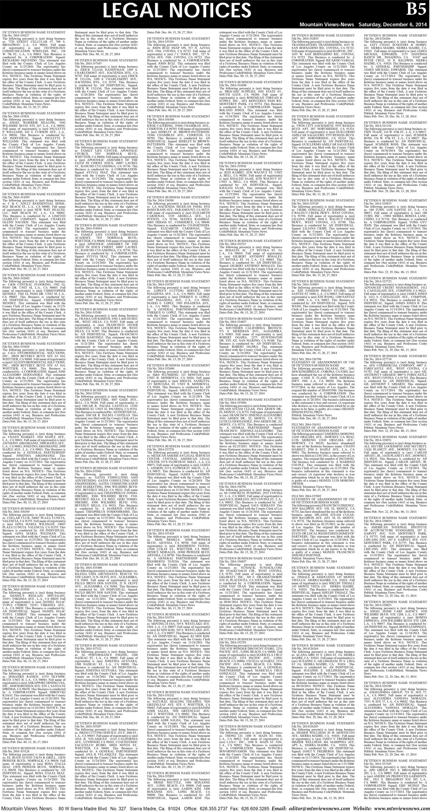 MVNews this week:  Page B:5