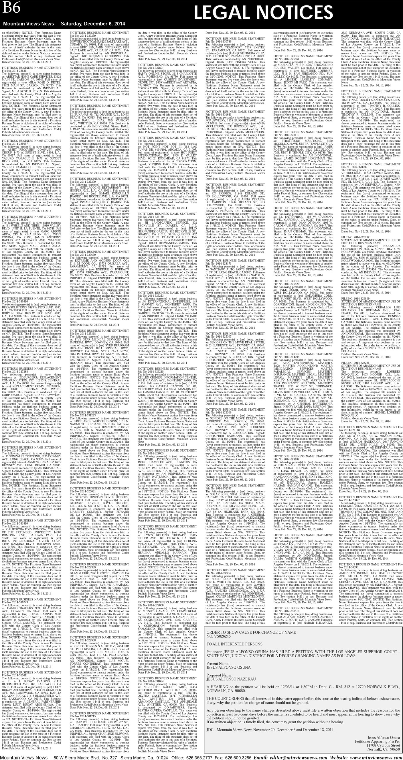 MVNews this week:  Page B:6