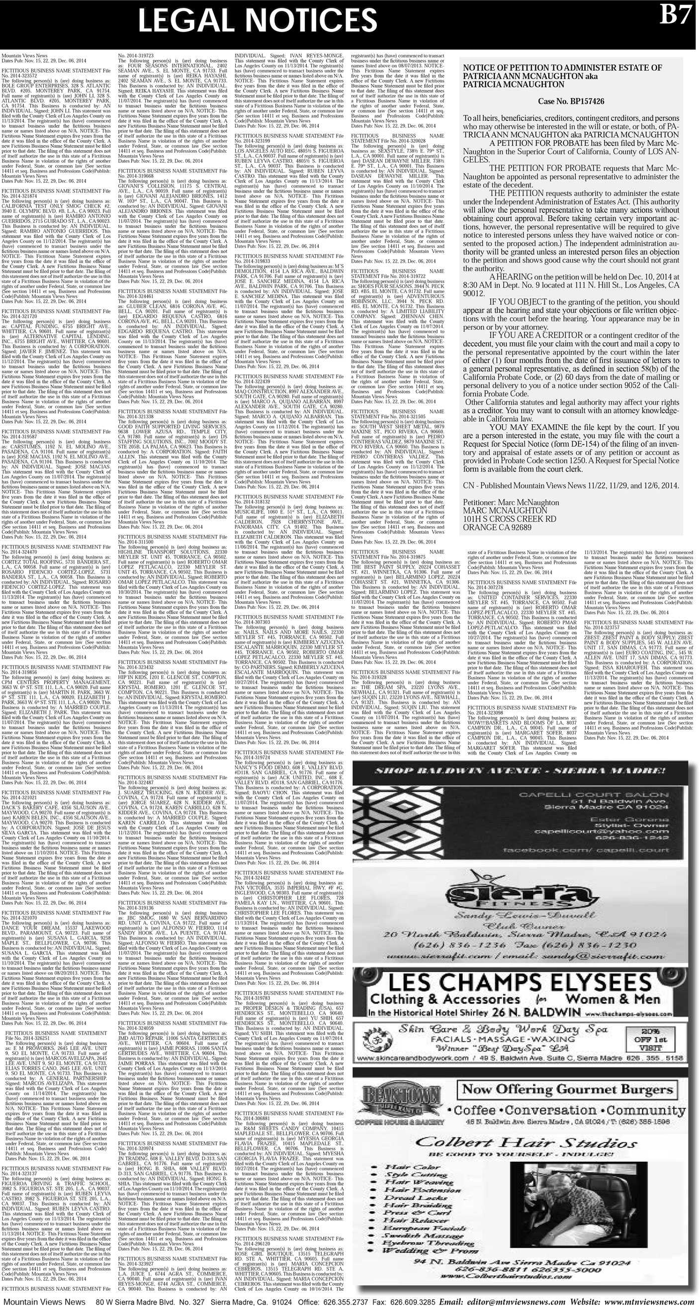 MVNews this week:  Page B:7