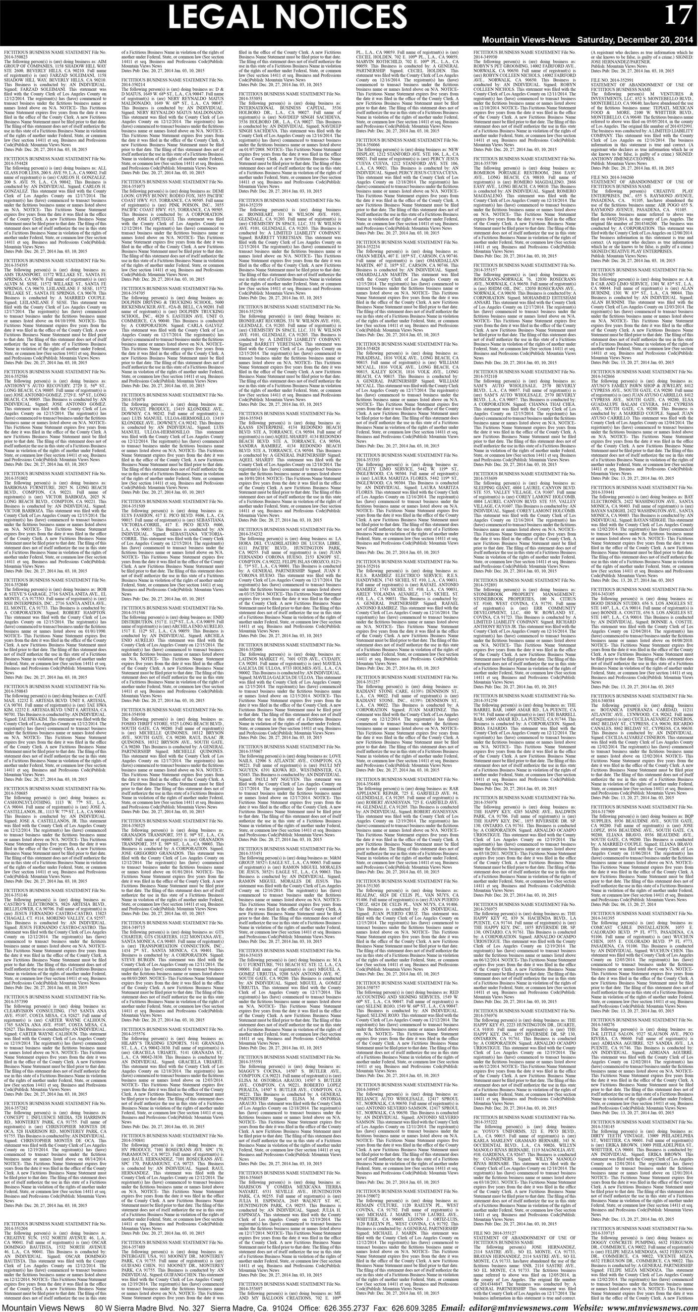 MVNews this week:  Page B:13