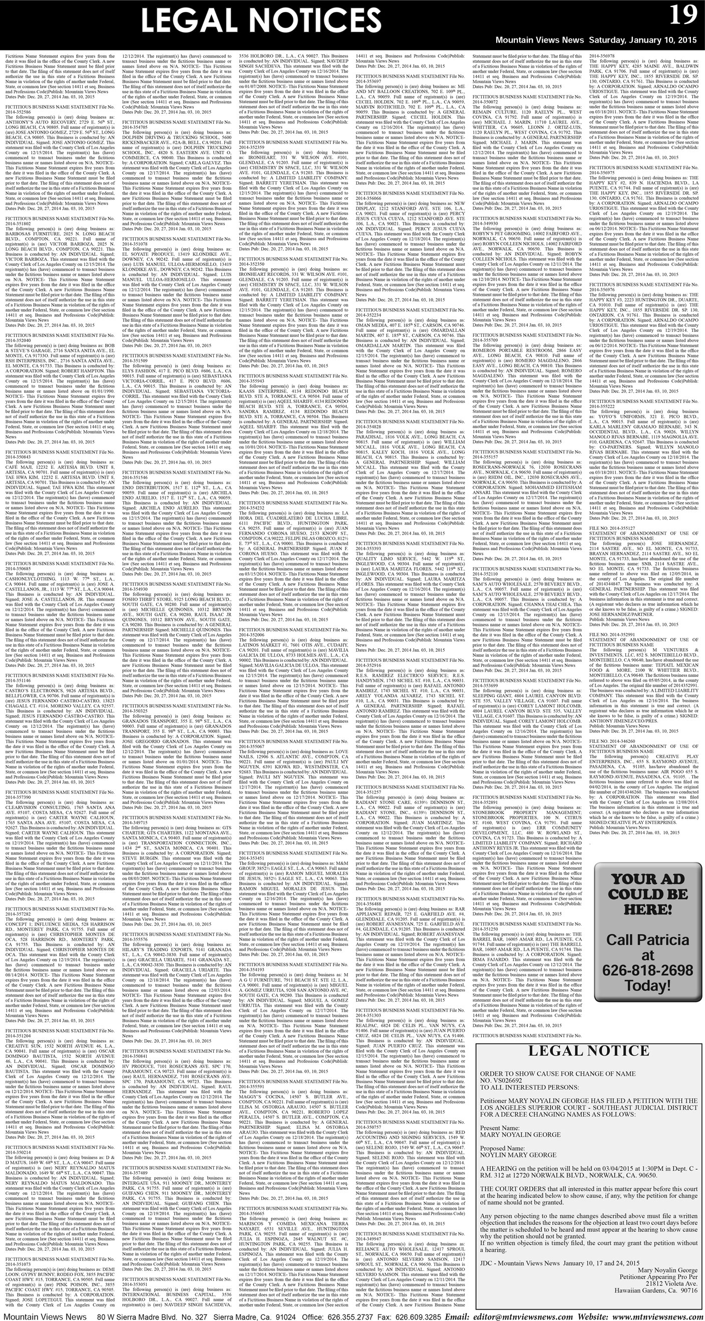 MVNews this week:  Page 19