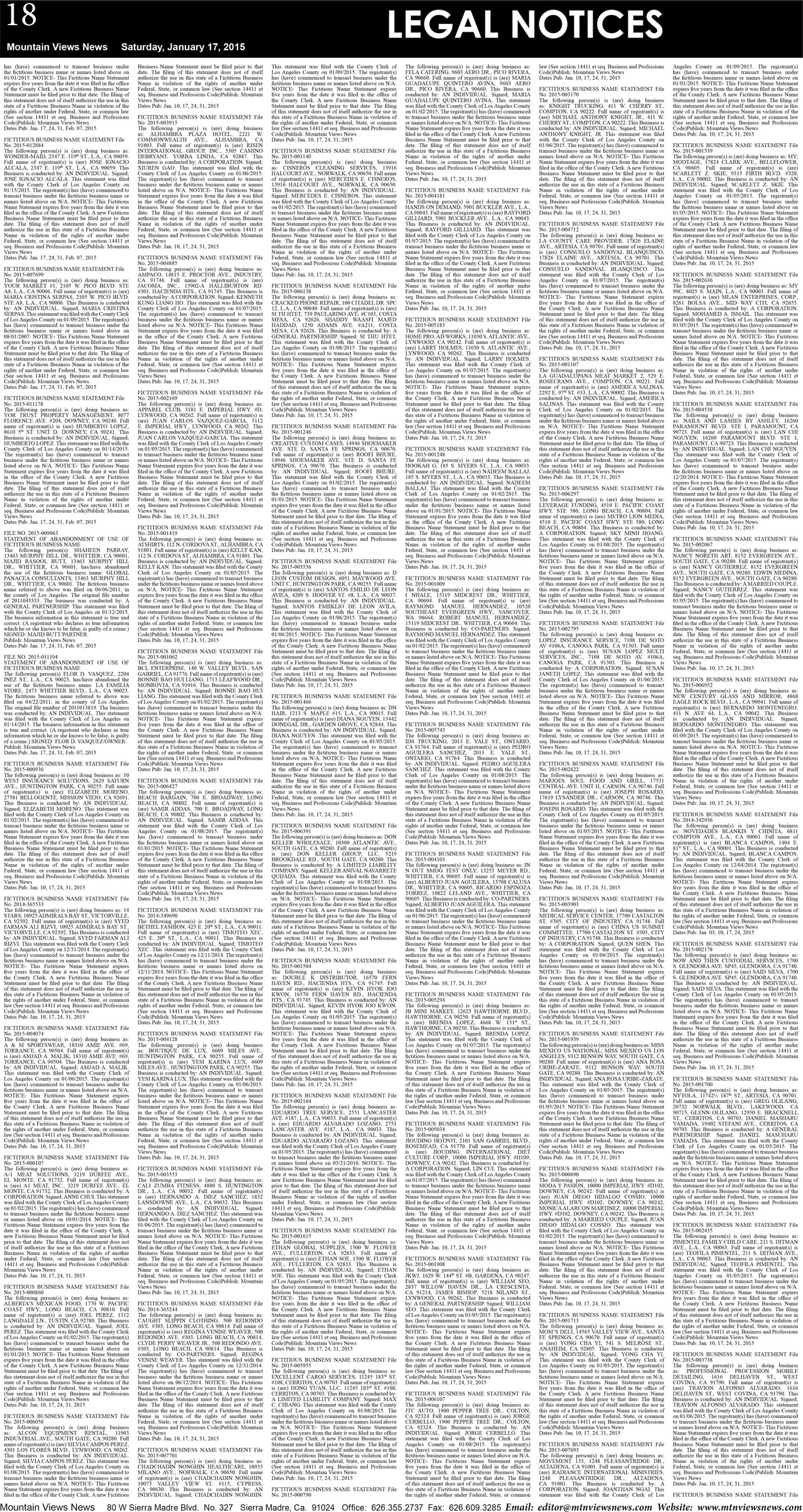 MVNews this week:  Page 18