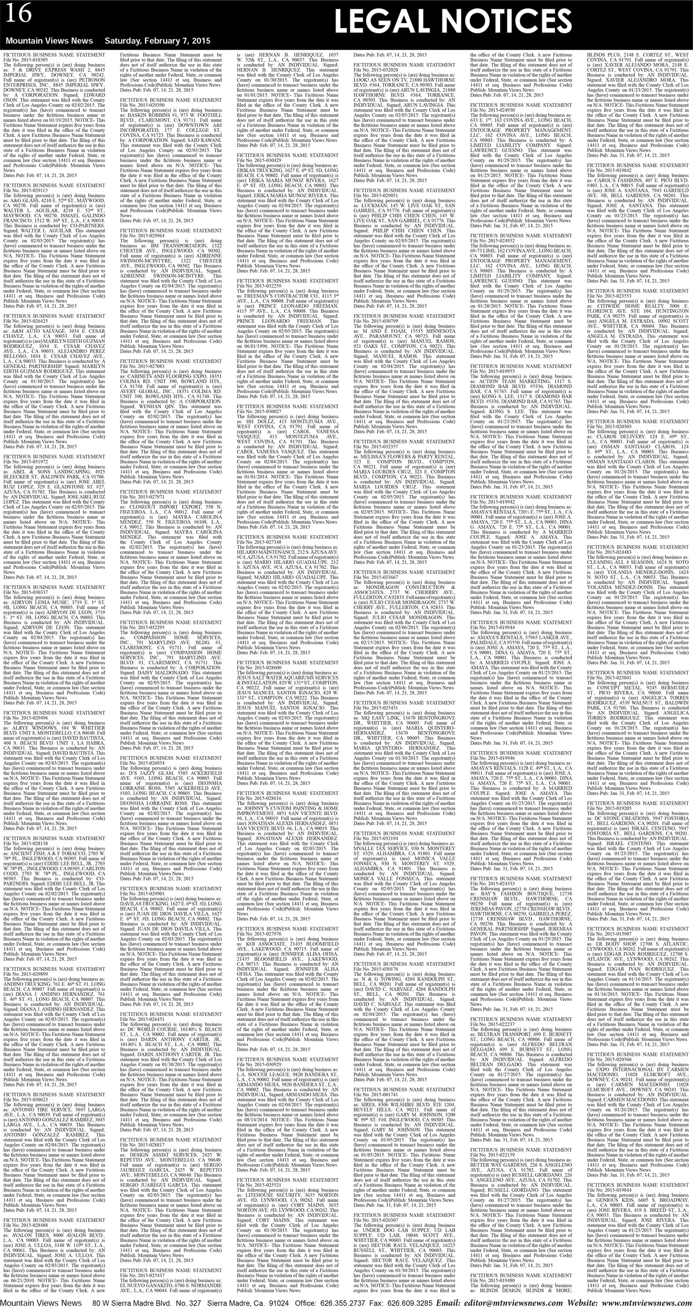 MVNews this week:  Page 16