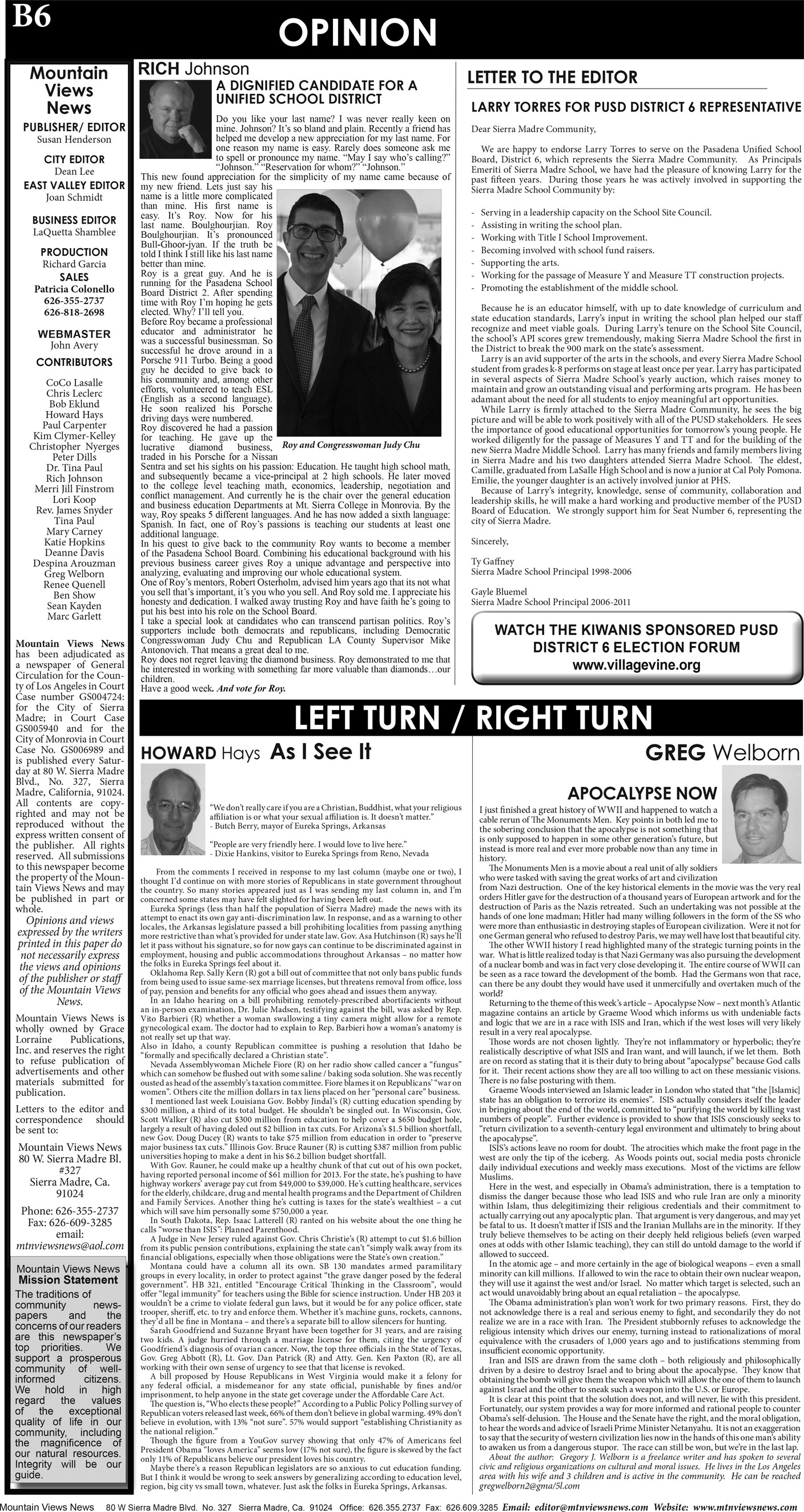 MVNews this week:  Page B:6