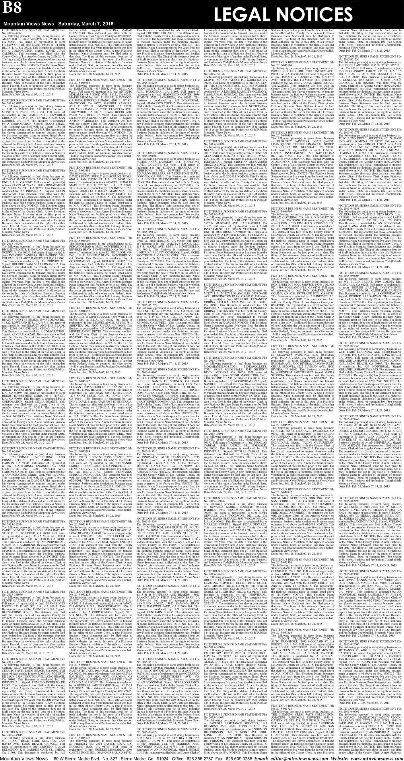 MVNews this week:  Page B:8