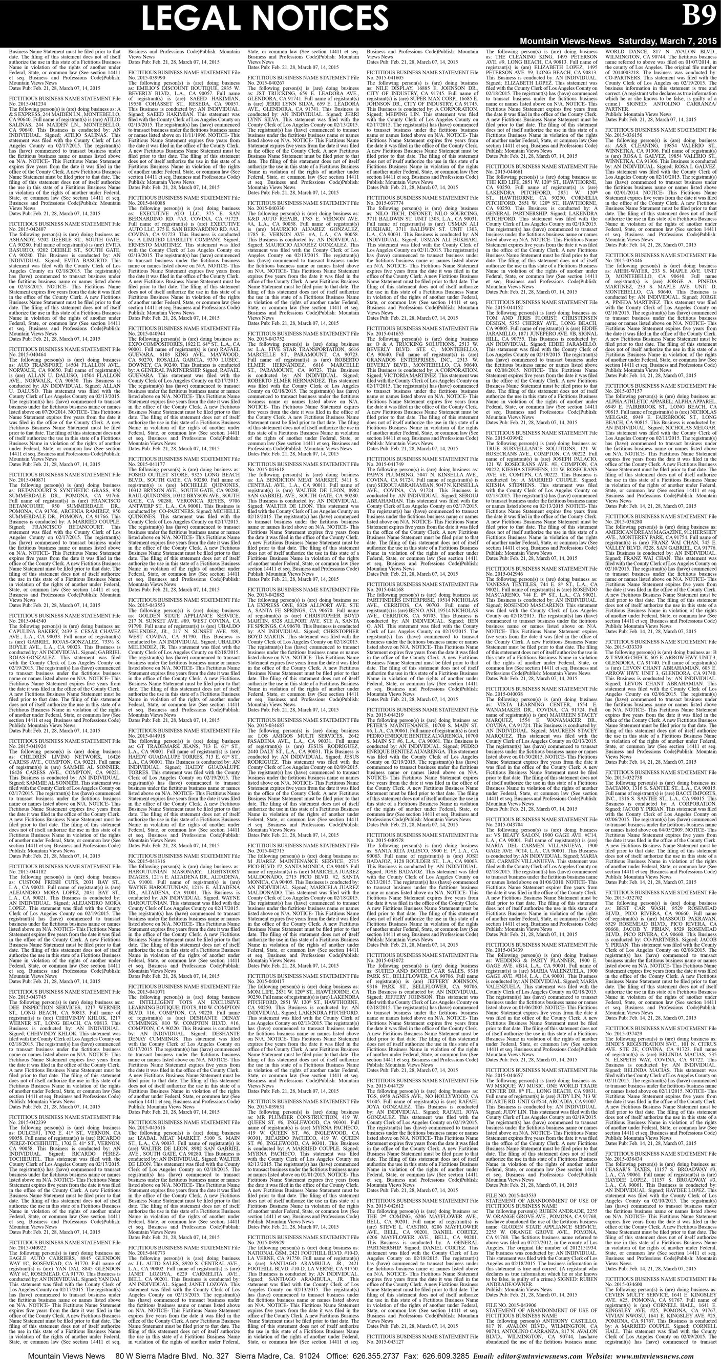 MVNews this week:  Page B:9