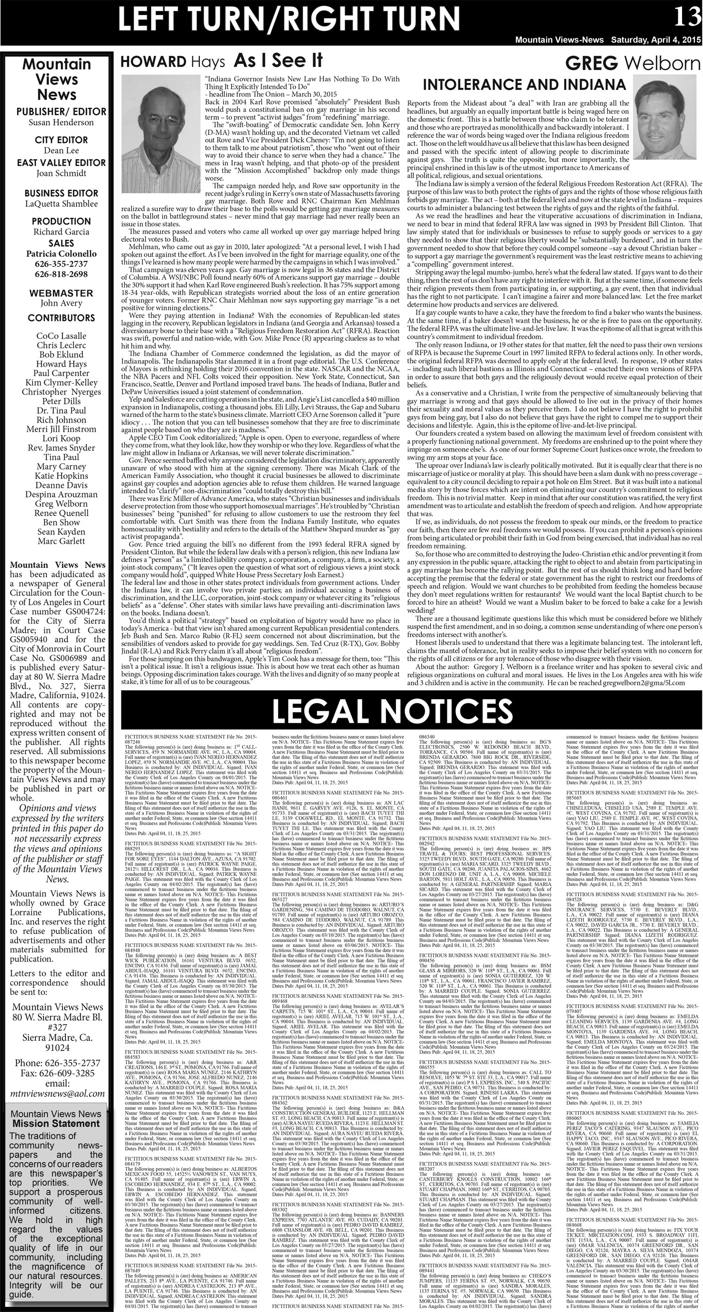 MVNews this week:  Page 13