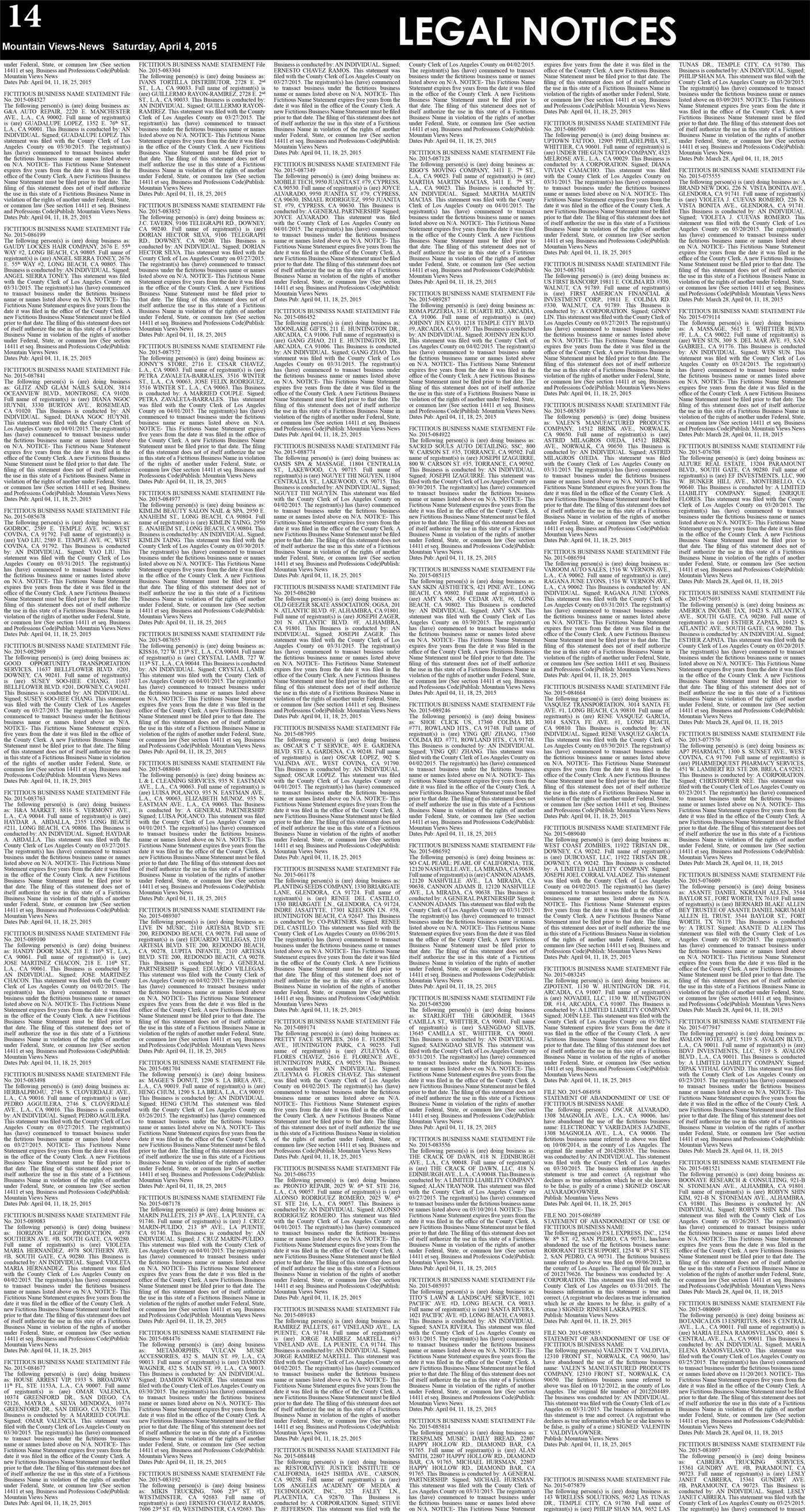 MVNews this week:  Page 14